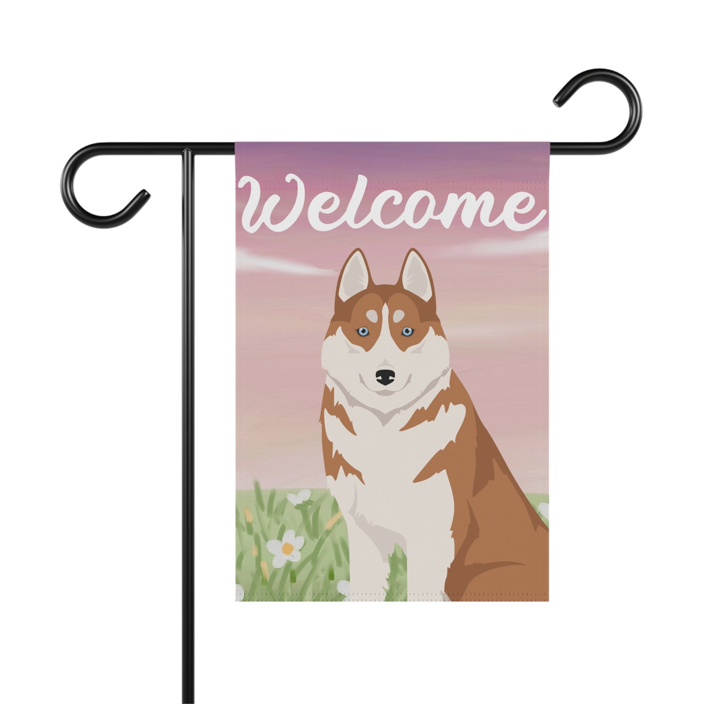 Siberian Husky Dog Welcome Garden Flag