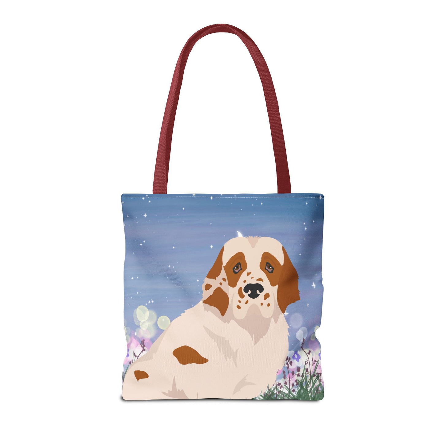 Clumber Spaniel Dog Tote Bag 16x16