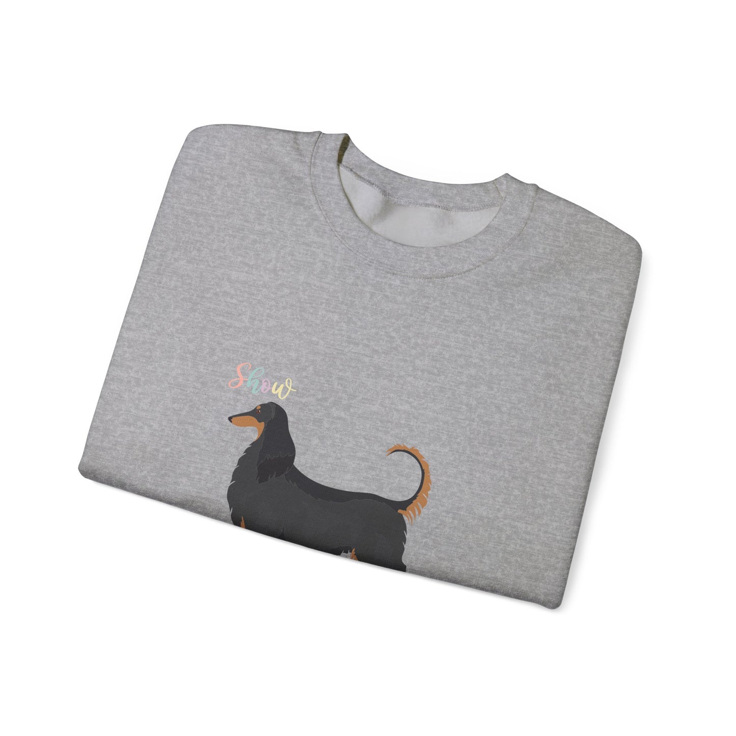 Afghan Hound Dog Unisex Heavy Blend Crewneck Sweatshirt