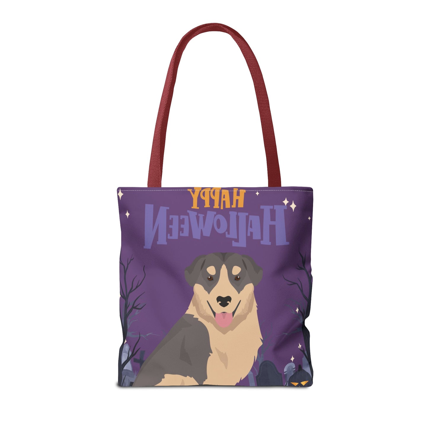 Carpathian Shepherd Dog Happy Halloween Tote Bag 16x16