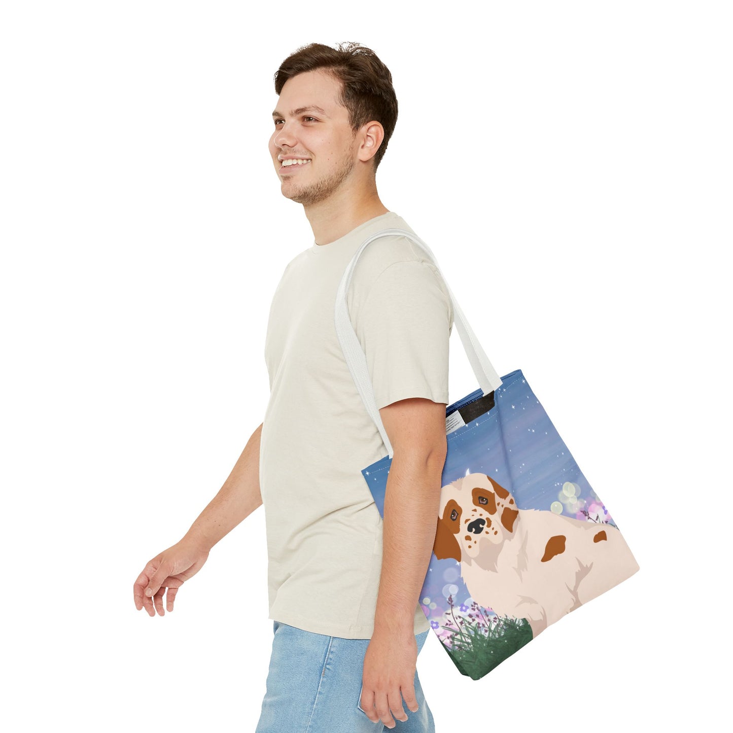 Clumber Spaniel Dog Tote Bag 16x16