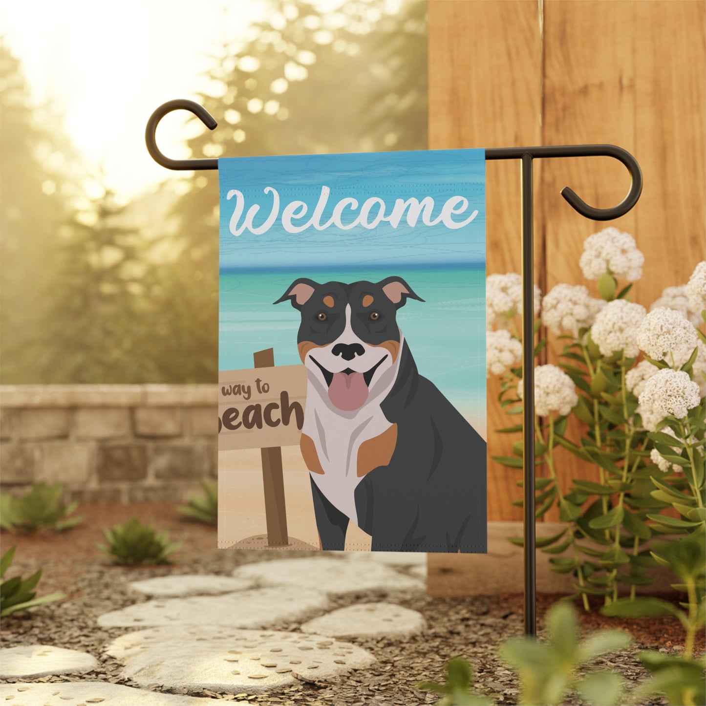 Pit Bull Dog Garden Flag