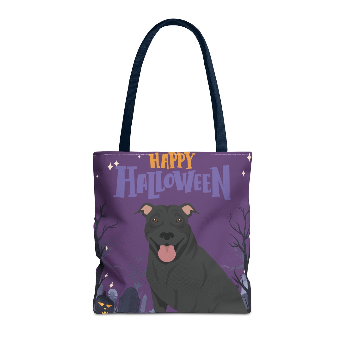 Pit Bull Dog Happy Halloween Tote Bag 16x16