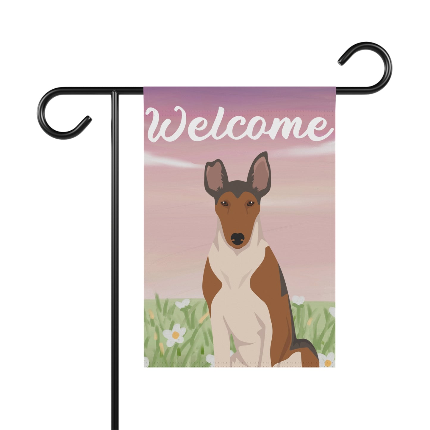 Smooth Collie Dog Welcome Garden Flag