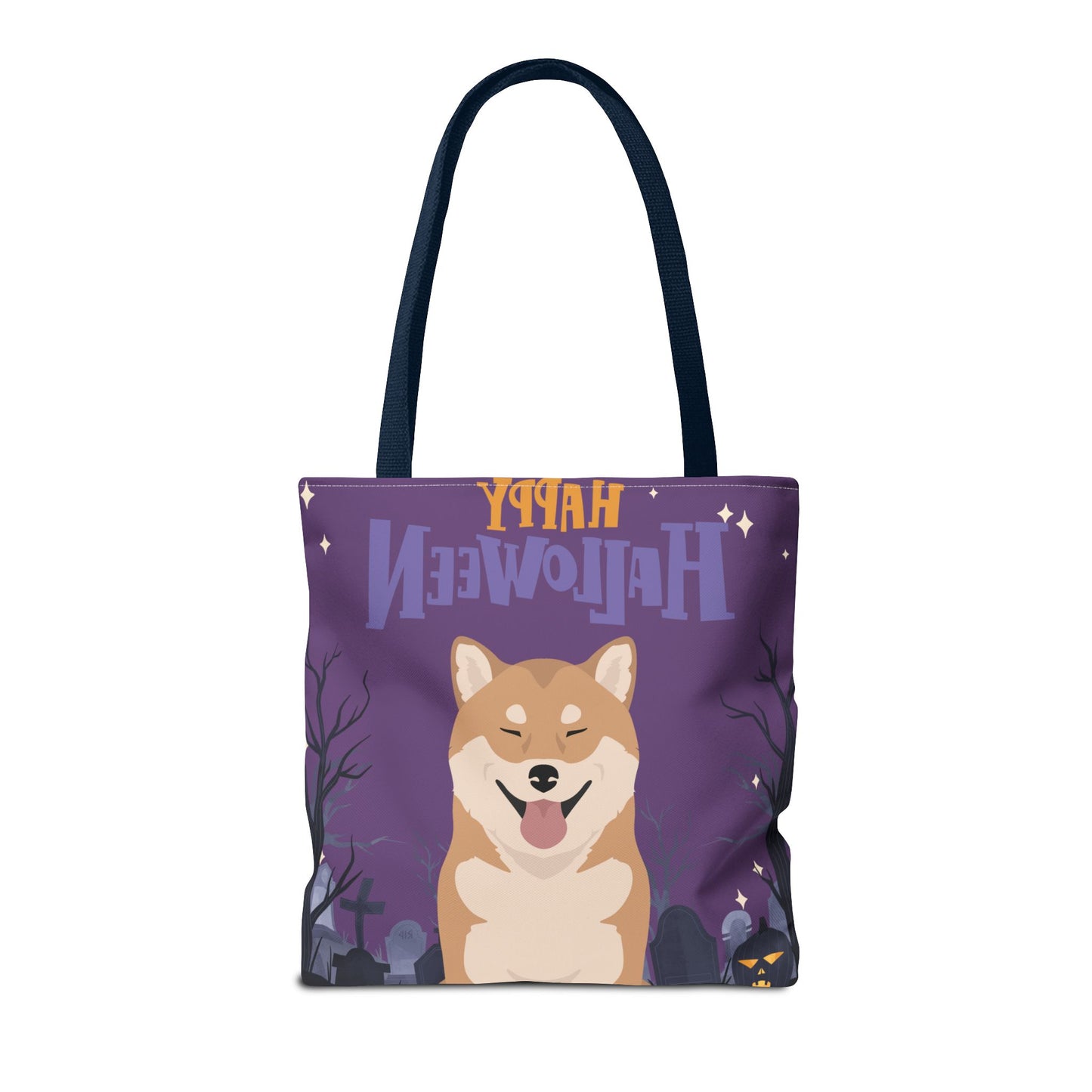 Shiba Inu Dog Happy Halloween Tote Bag 16x16