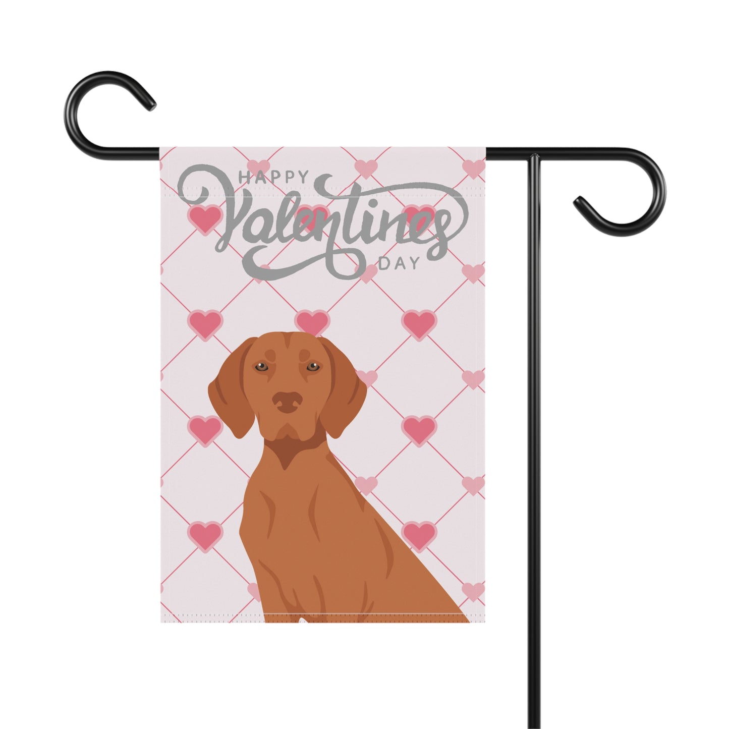 Vizsla Dog Valentines Day Garden Flag