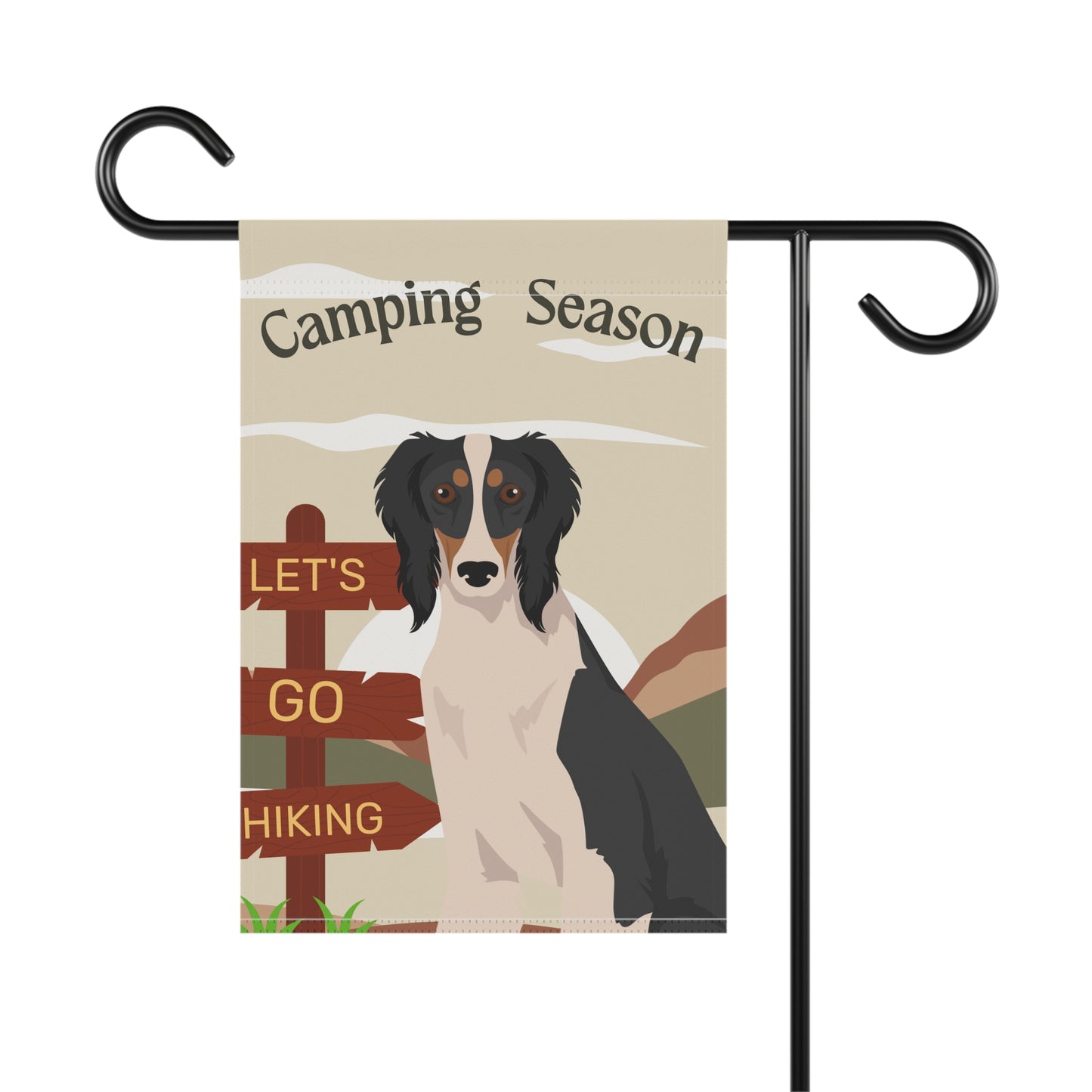 Saluki Dog Camping Garden Flag