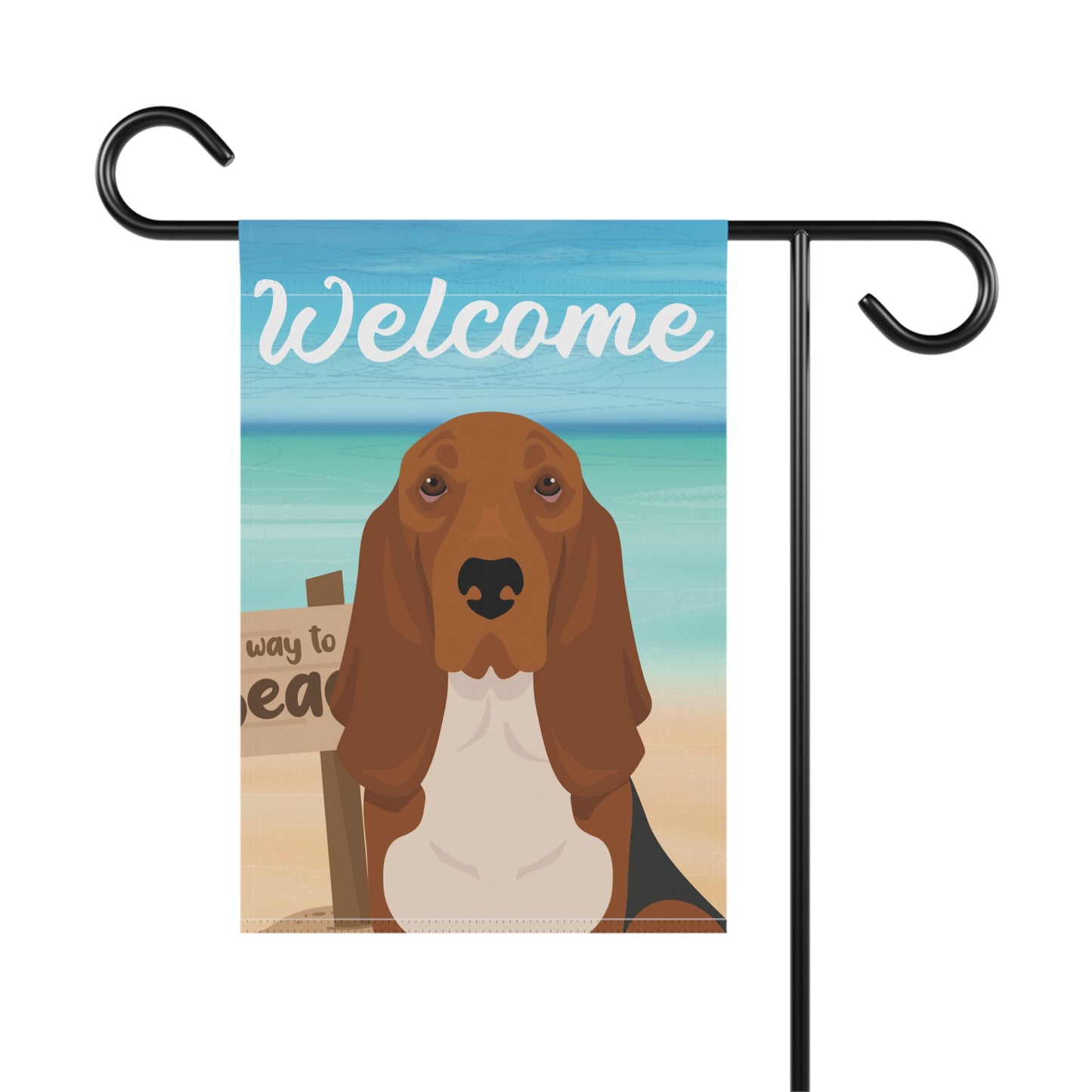 Basset Hound Dog Garden Flag