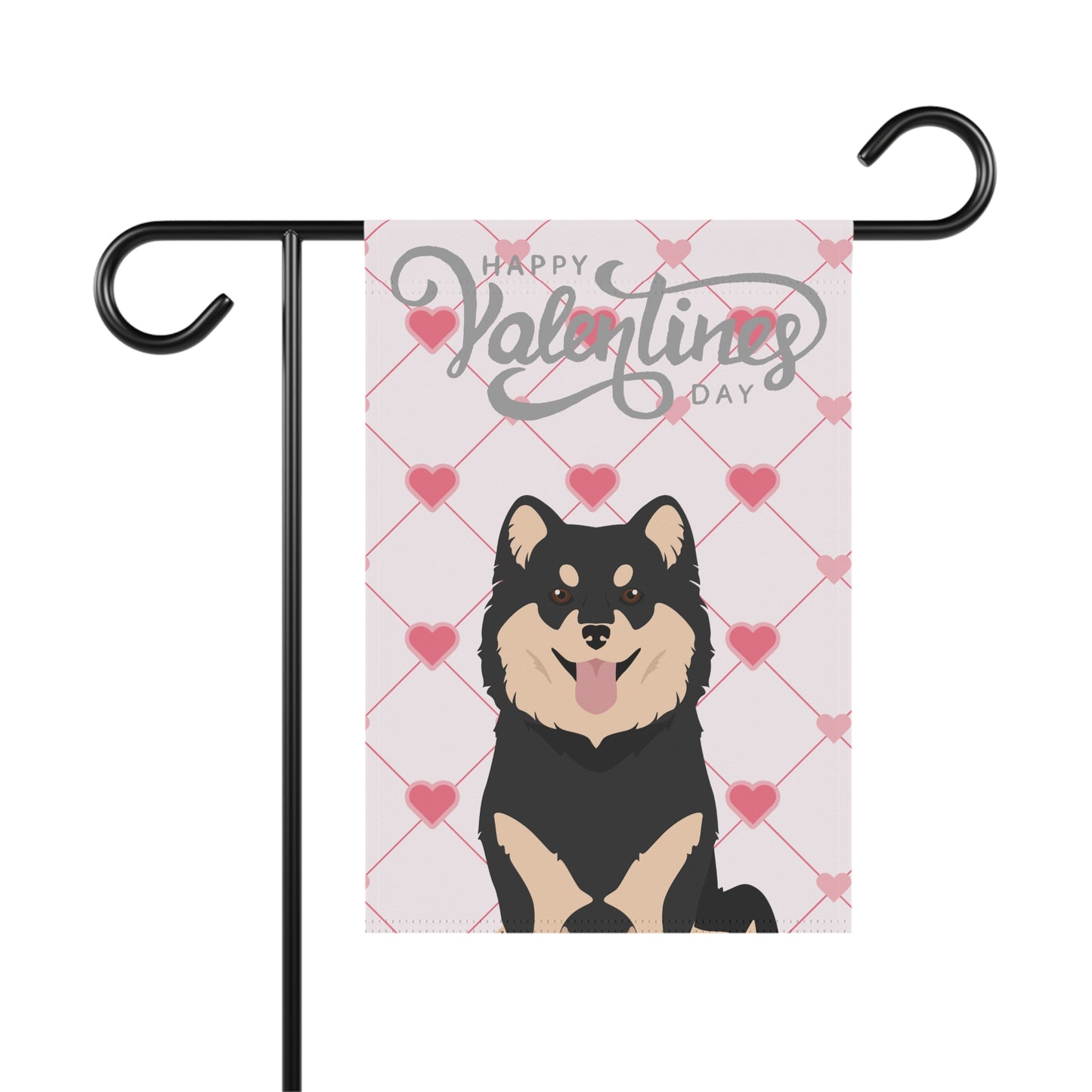 Finnish Lapphund Dog Valentines Day Garden Flag