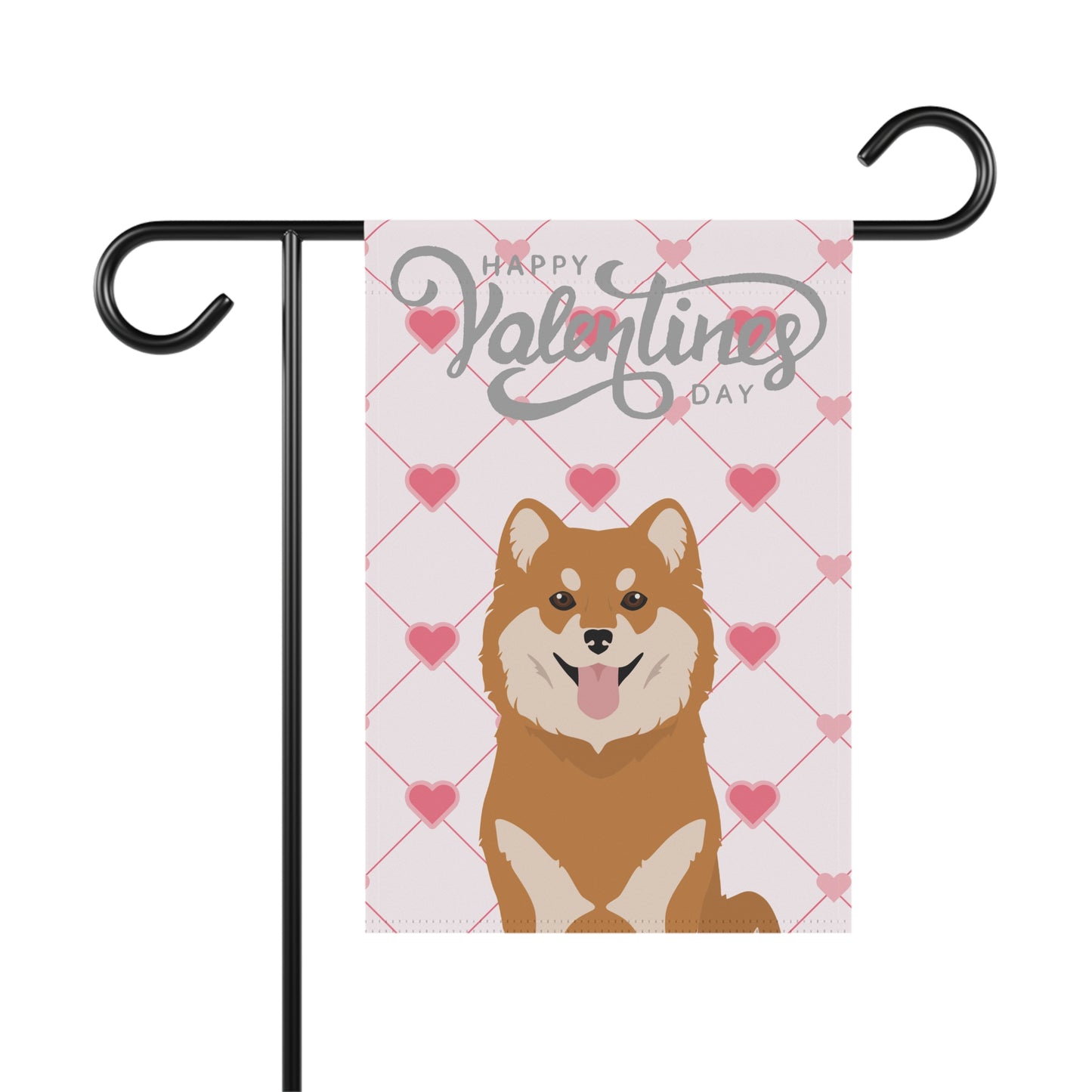 Finnish Lapphund Dog Valentines Day Garden Flag