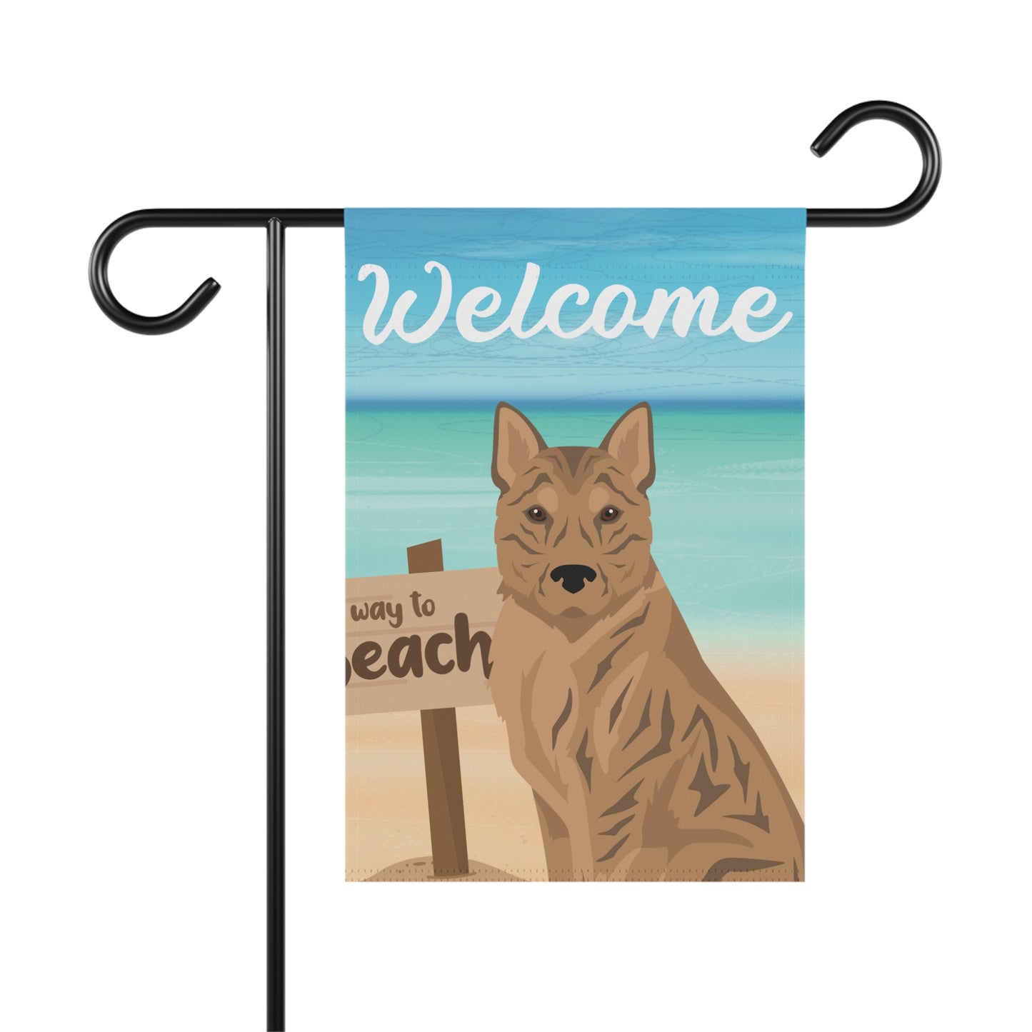 Korean Jindo Dog Garden Flag