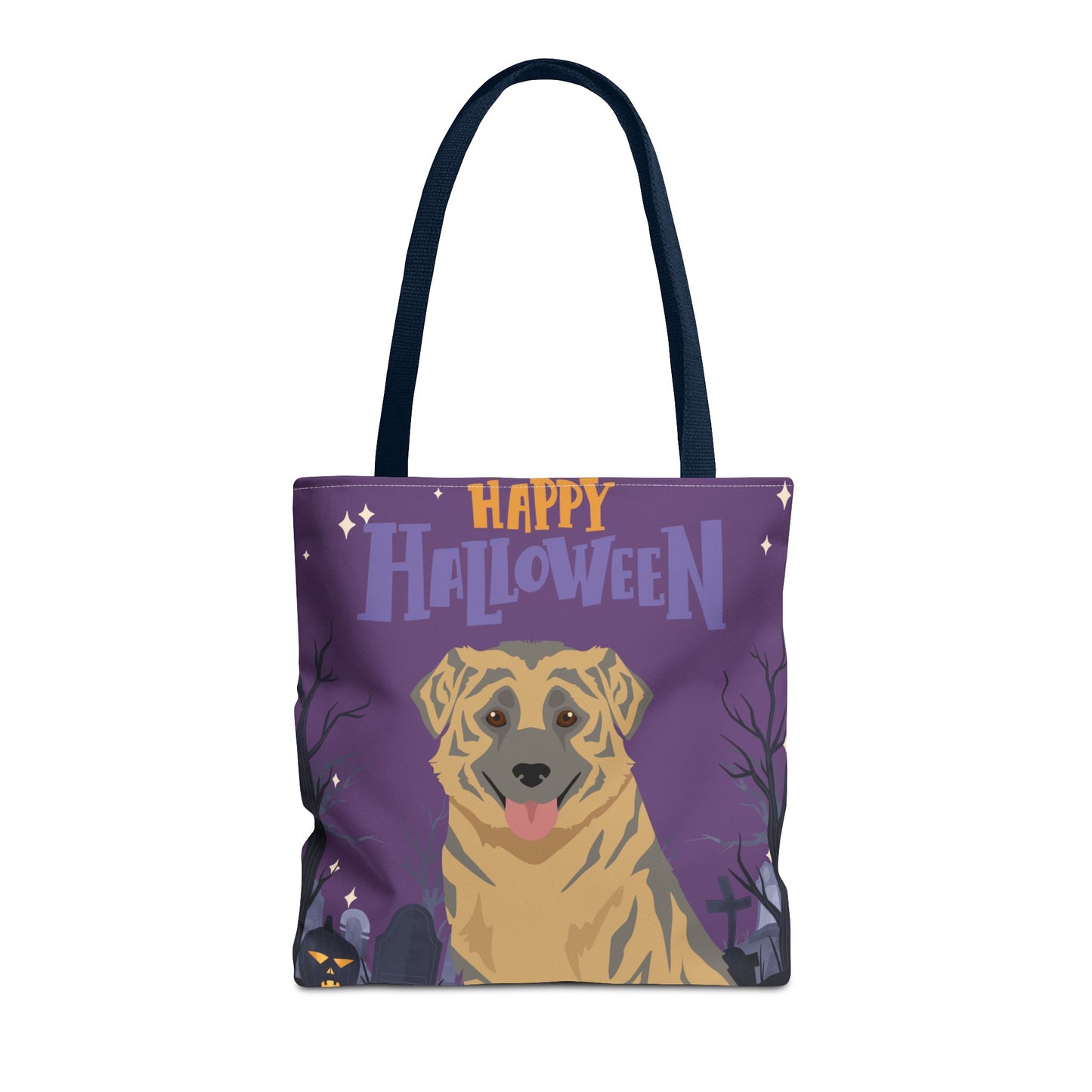 Aidi Dog Happy Halloween Tote Bag 16x16