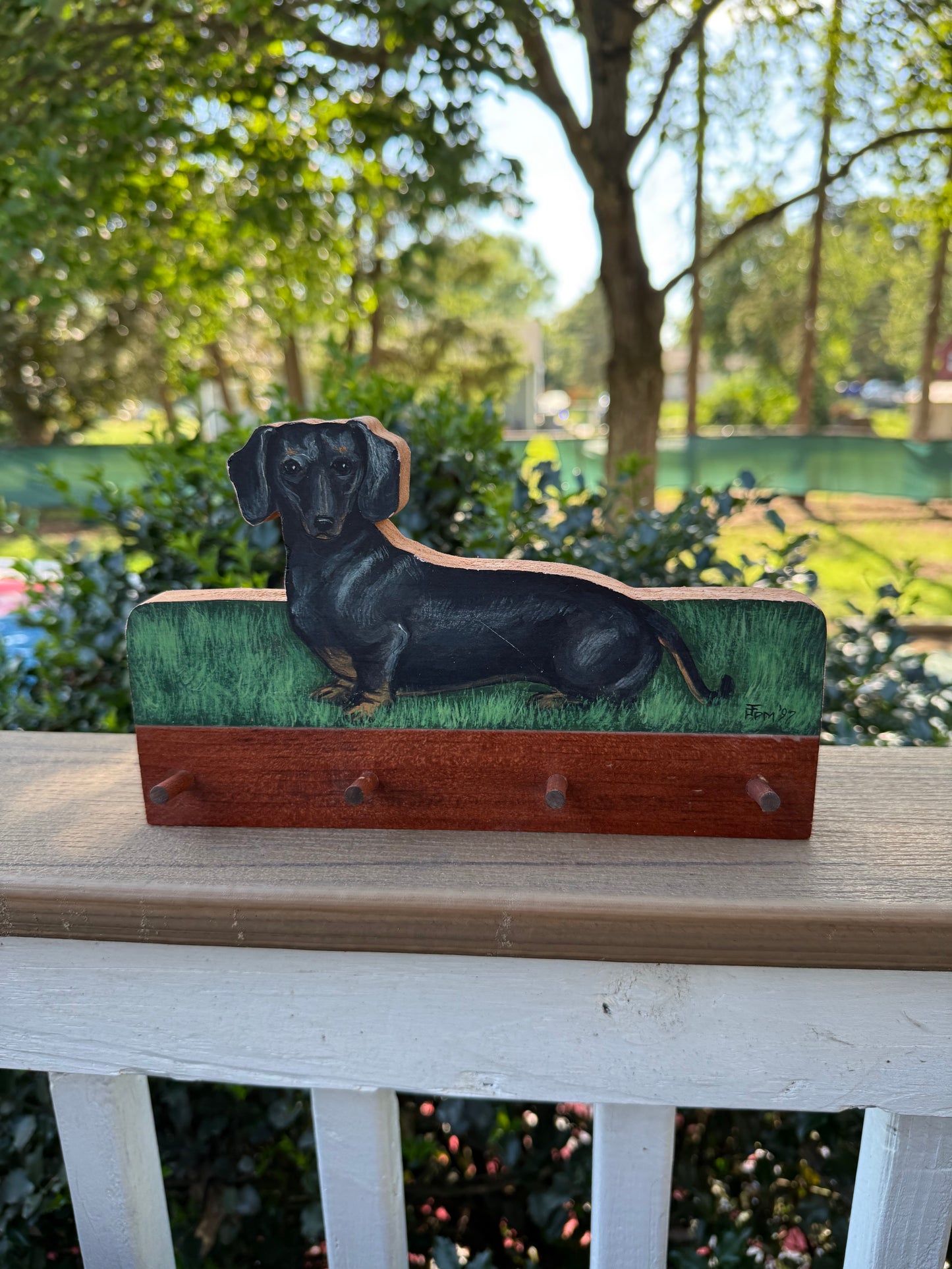 Dachshund Key/ Leash Rack