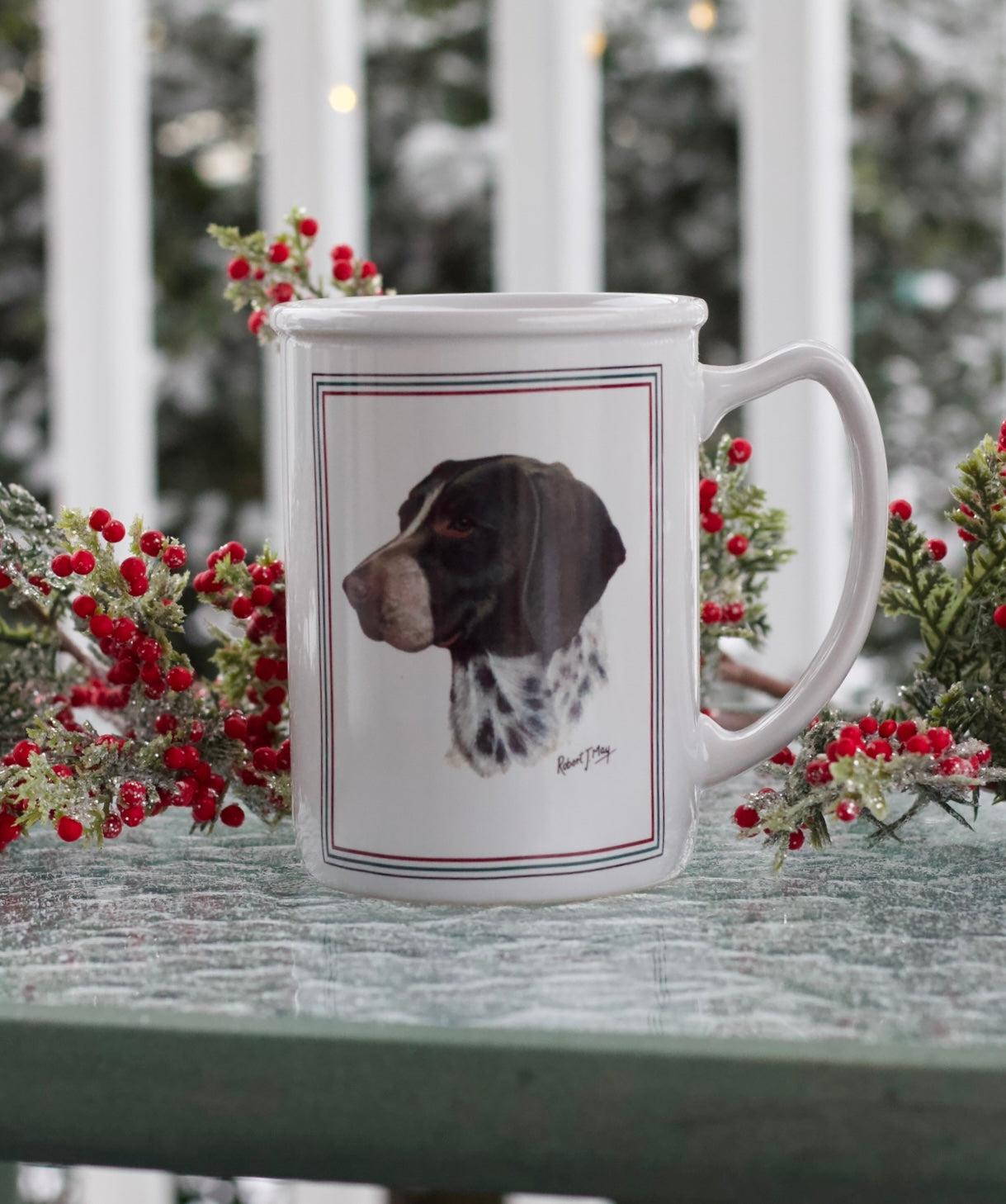 German Shorthaired Pointer QPI Mug 16oz