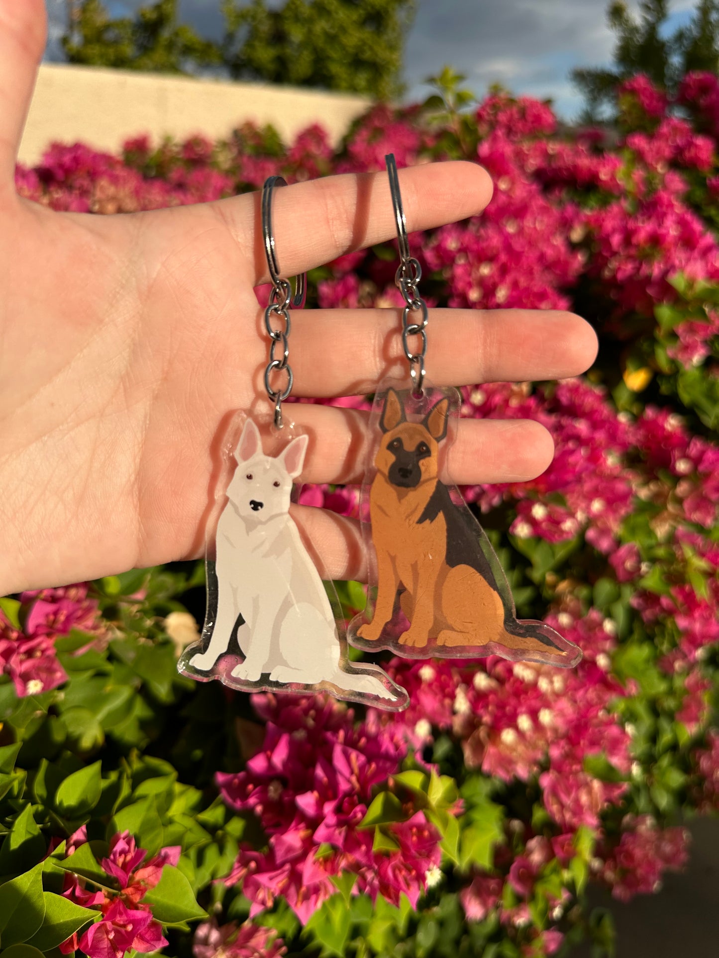 German Shepherd Dog 2.5in Acrylic Keychain
