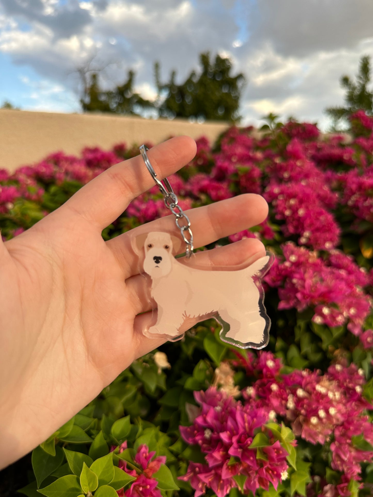 Sealyham Terrier Dog 2.5in Acrylic Keychain