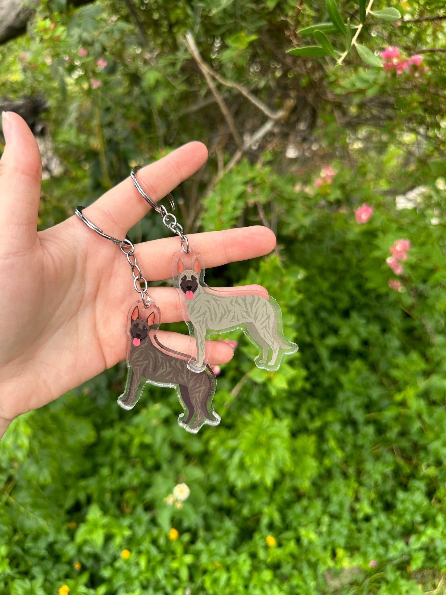 Dutch Shepherd Dog 2.5in Acrylic Keychain