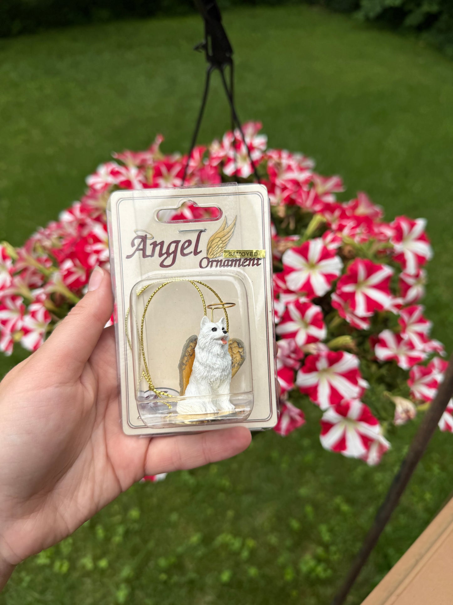 Samoyed Dog Angel Figurine
