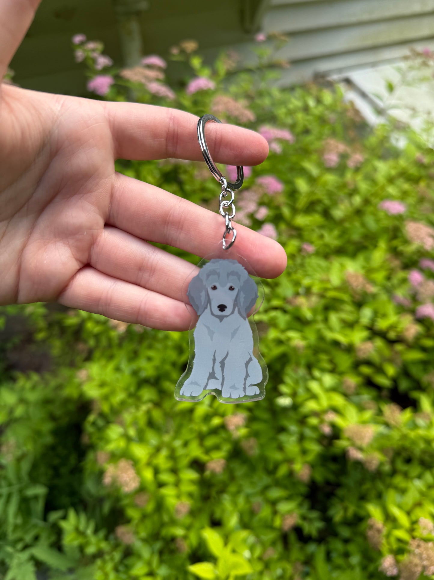 Poodle Dog 2.5in Acrylic Keychain