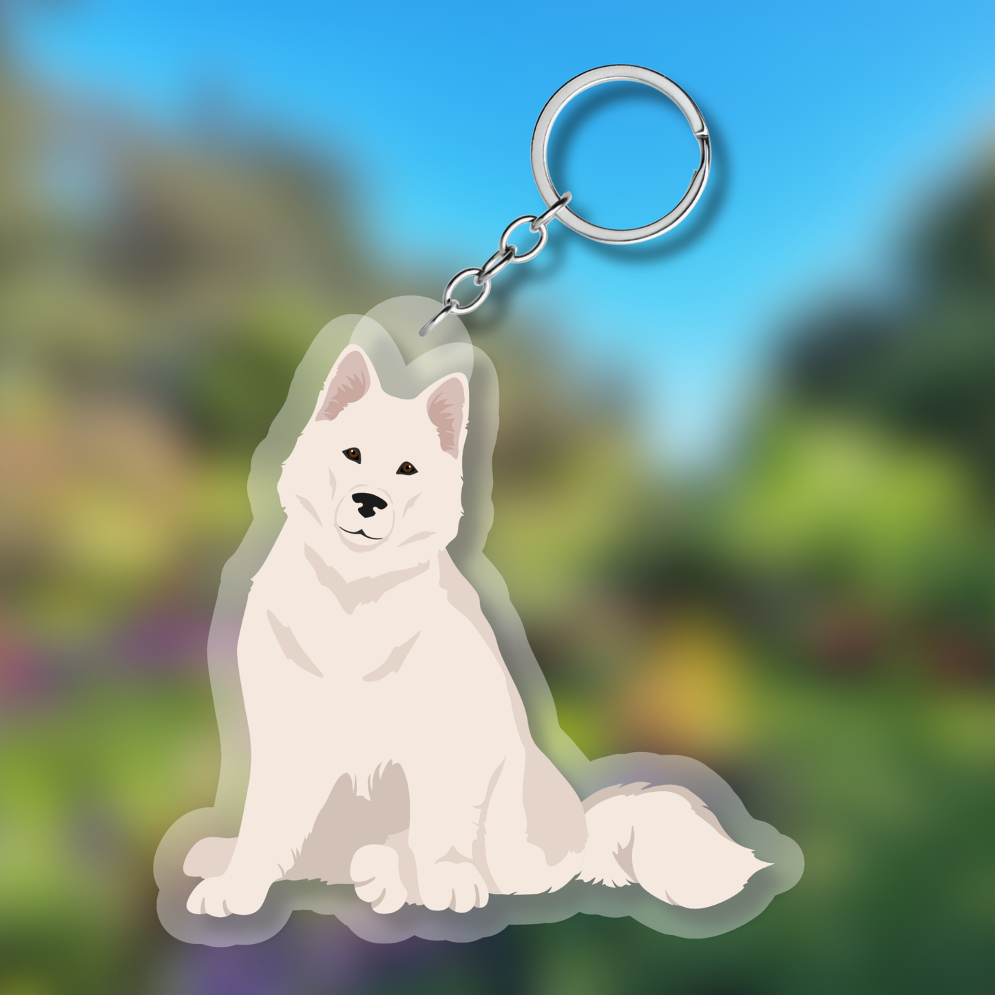 Alaskan Malamute Dog 2.5in Acrylic Keychain