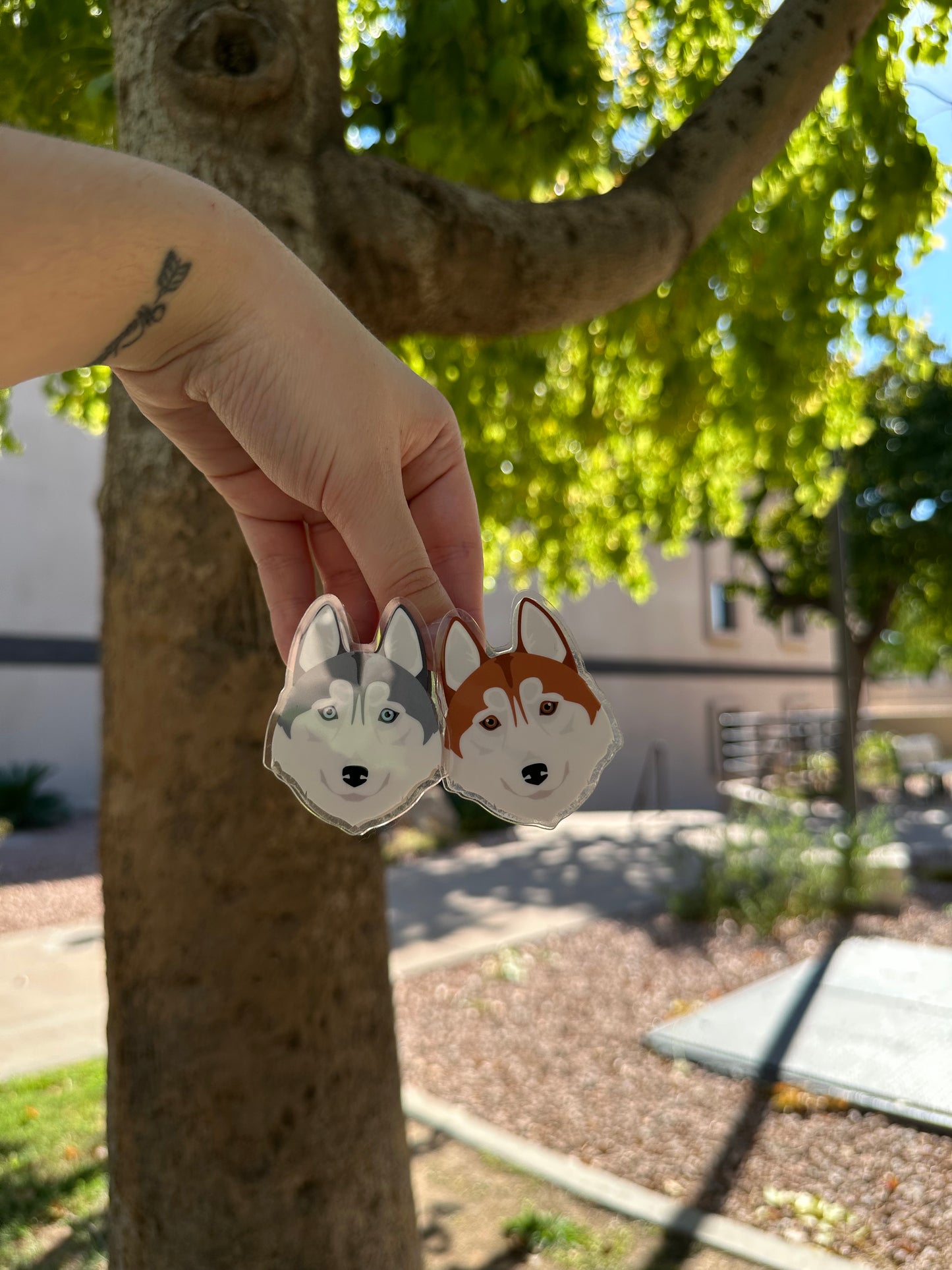 Siberian Husky Dog Clip 2.5in