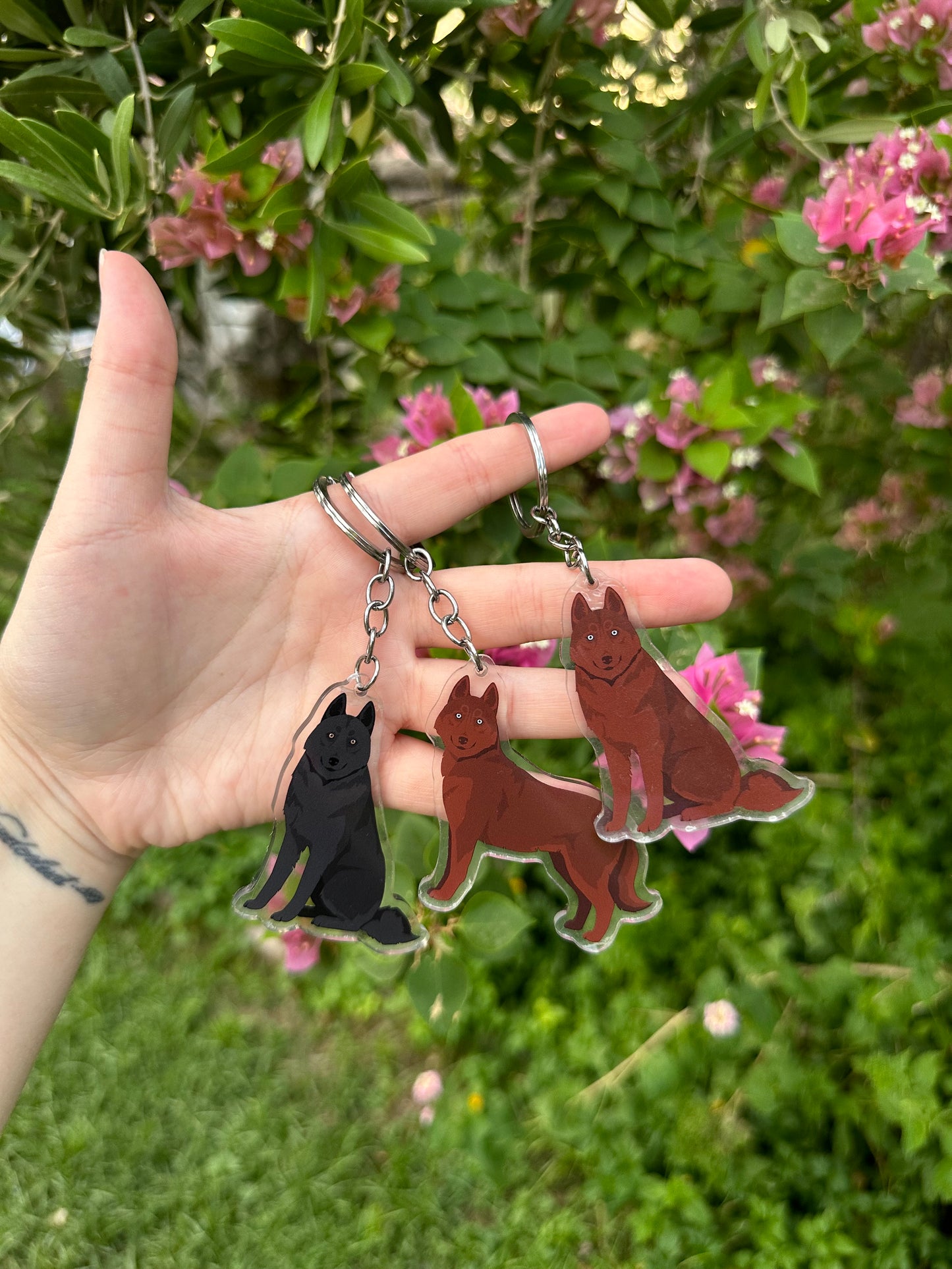 Siberian Husky Dog 2.5in Acrylic Keychain