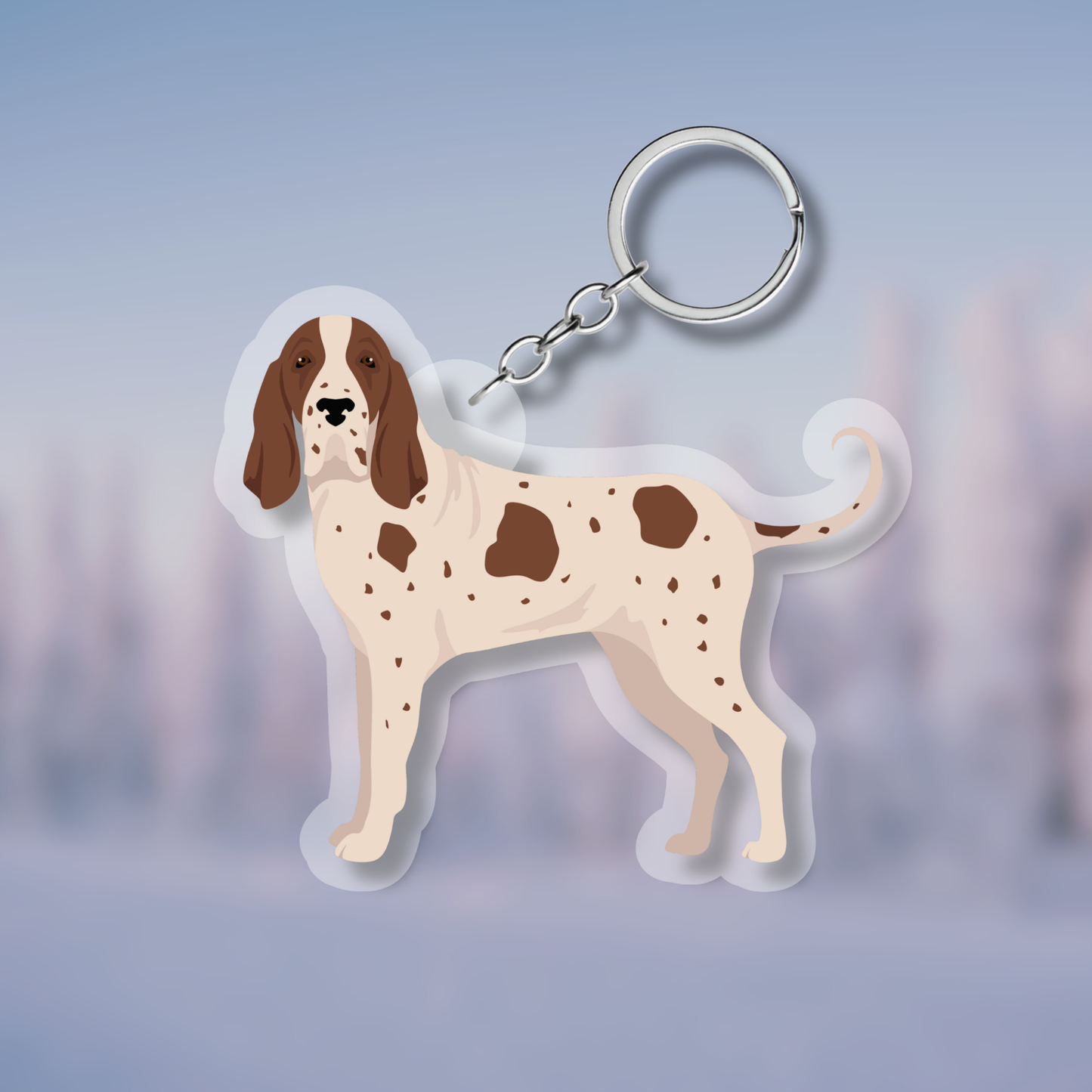 Bracco Italiano Dog 2.5in Acrylic Keychain