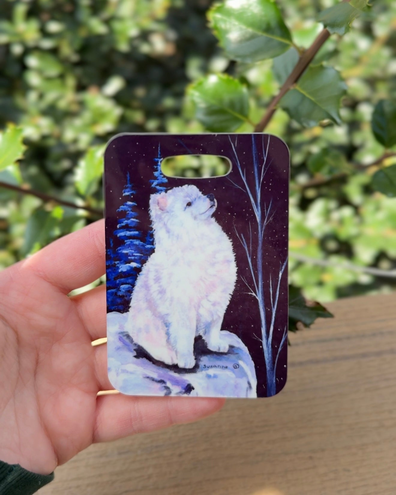 Samoyed Dog Luggage Tag