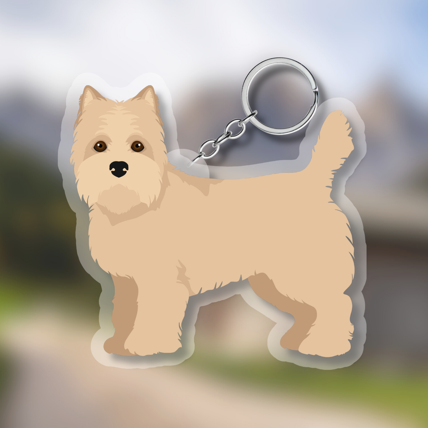 Cairn Terrier Dog 2.5in Acrylic Keychain