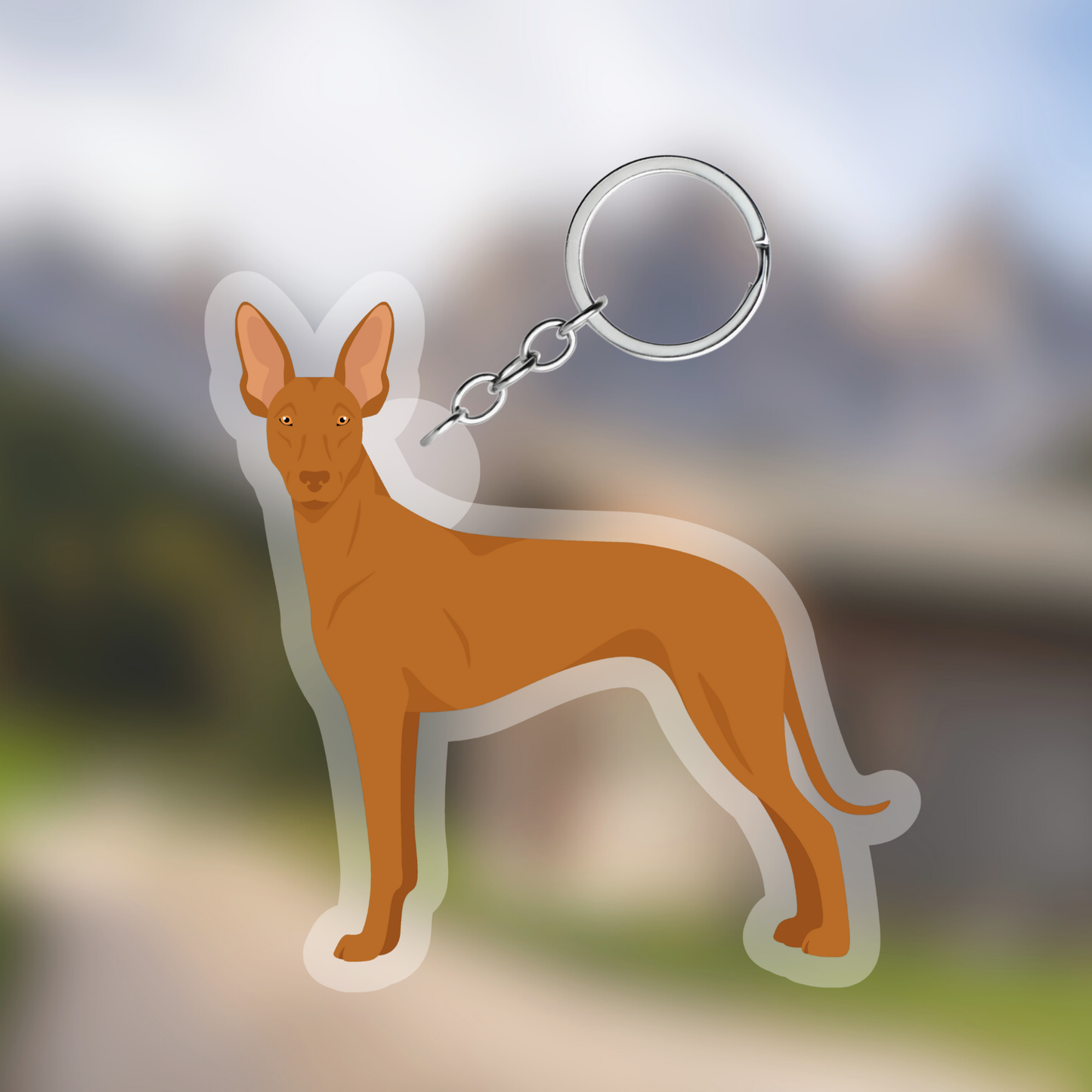 Cirneco dell'Etna Dog 2.5in Acrylic Keychain