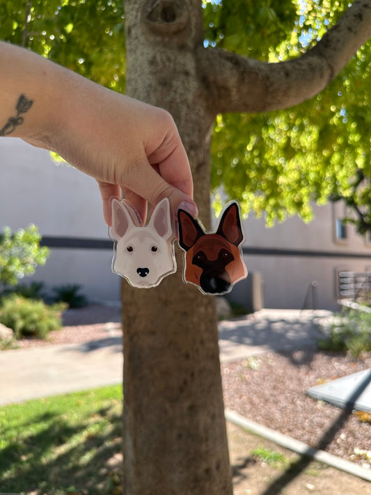 German Shepherd Dog Clip 2.5inr