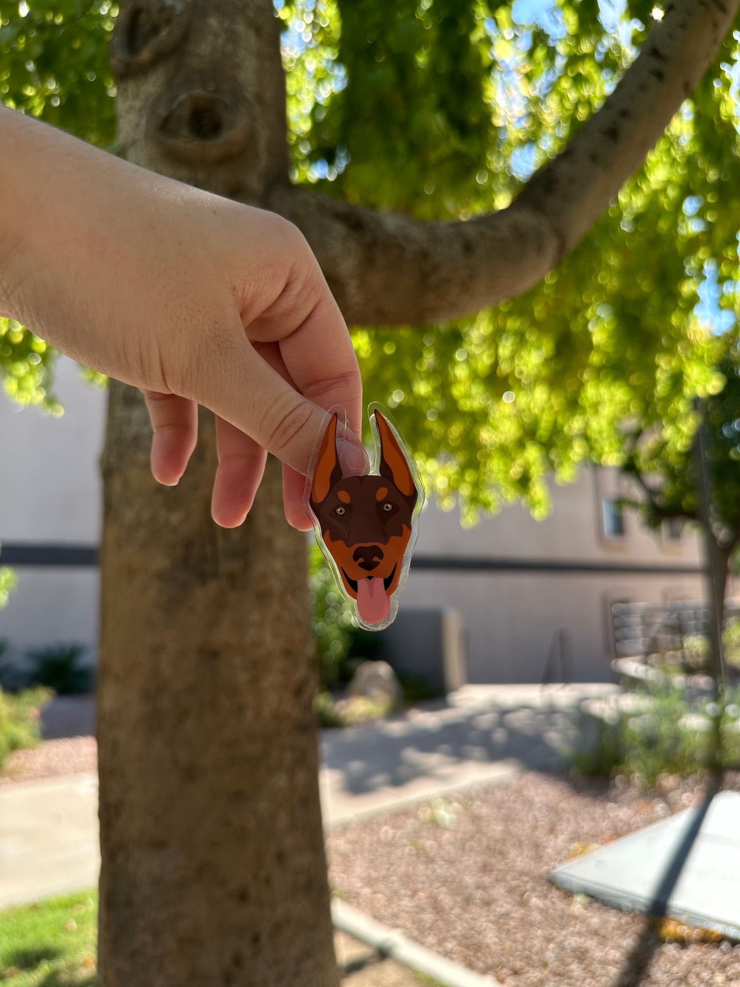 Doberman Pinscher Dog Clip 2.5in