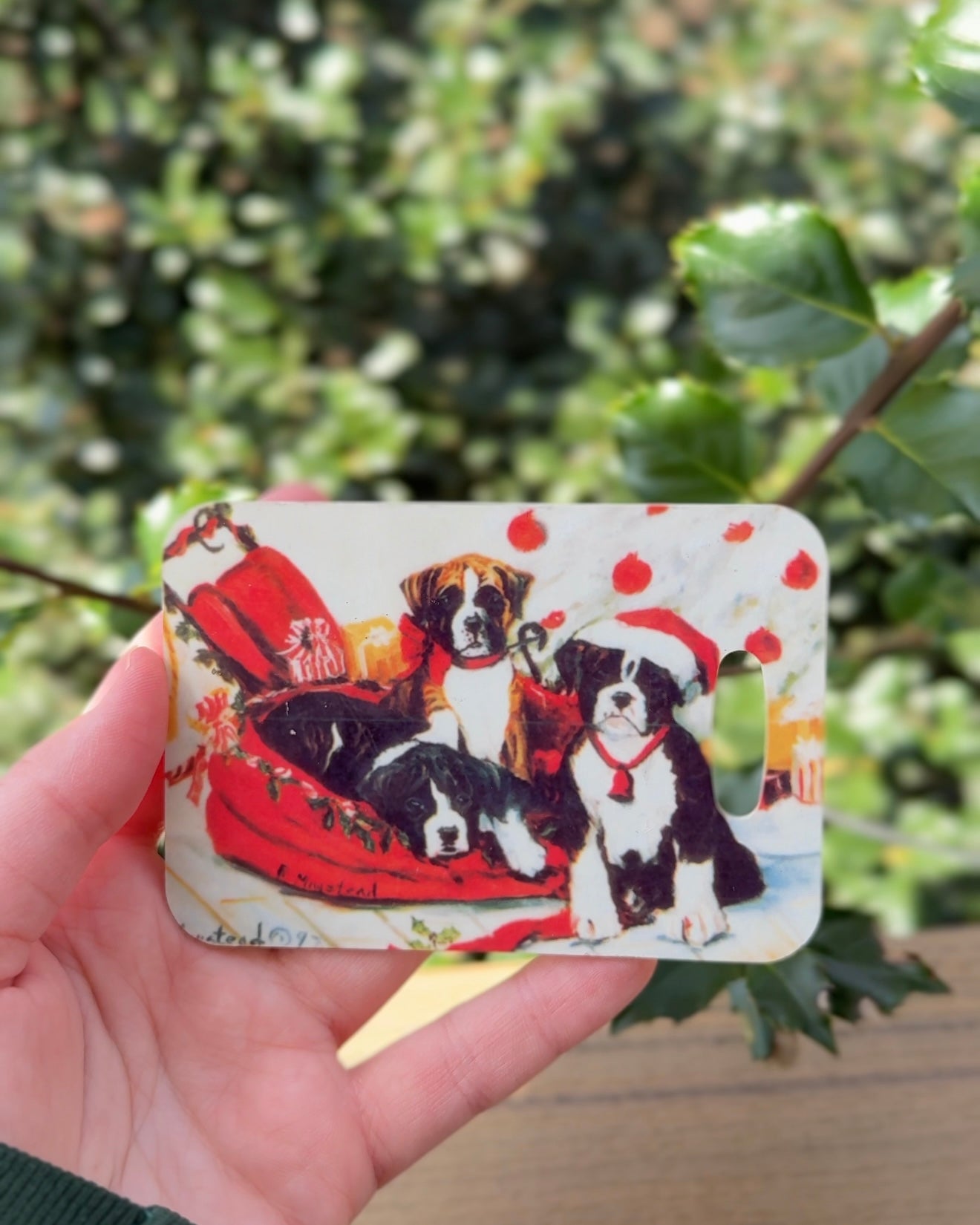 Boxer Dog Luggage Tag