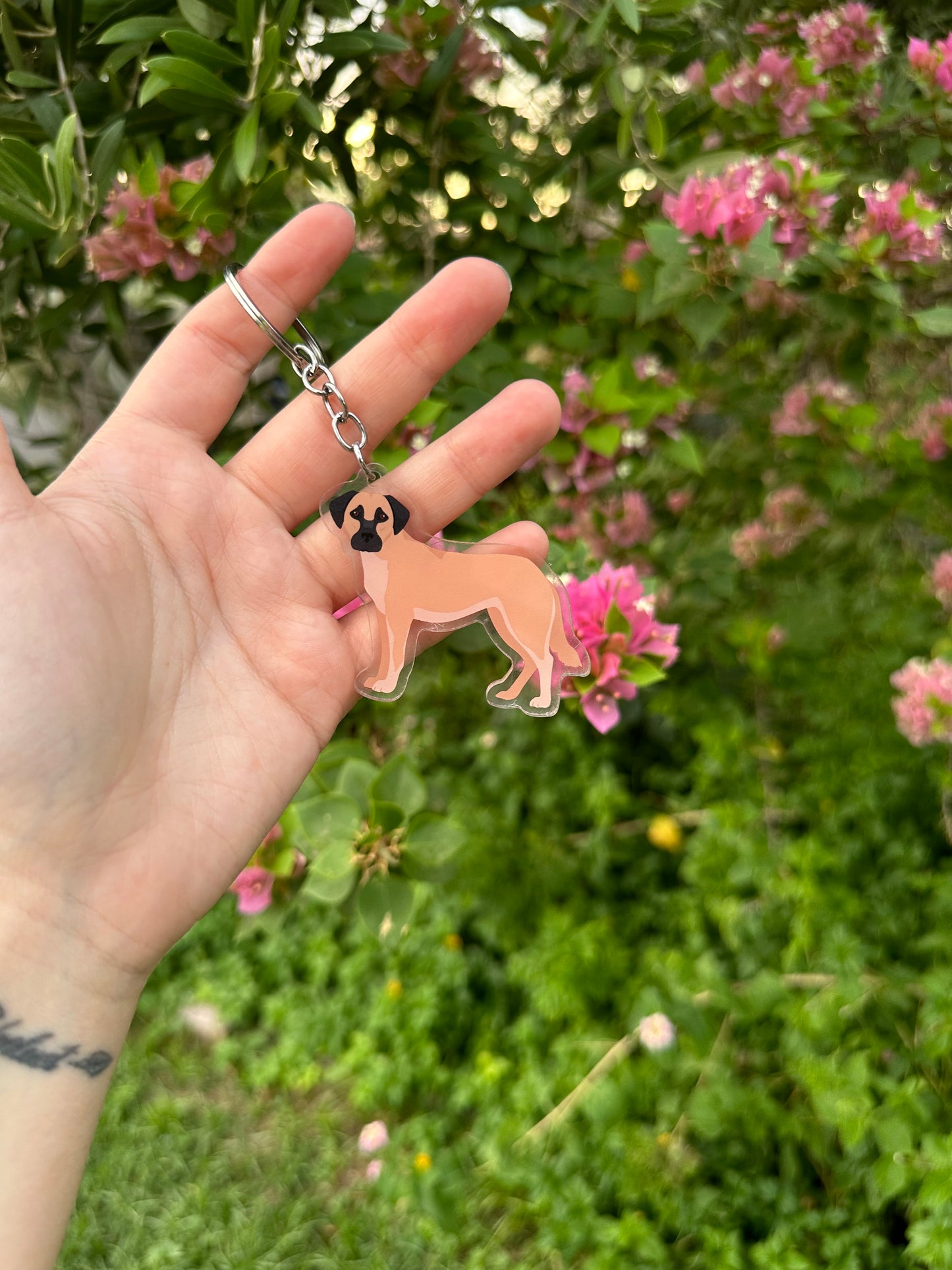 Chinook Dog 2.5in Acrylic Keychain