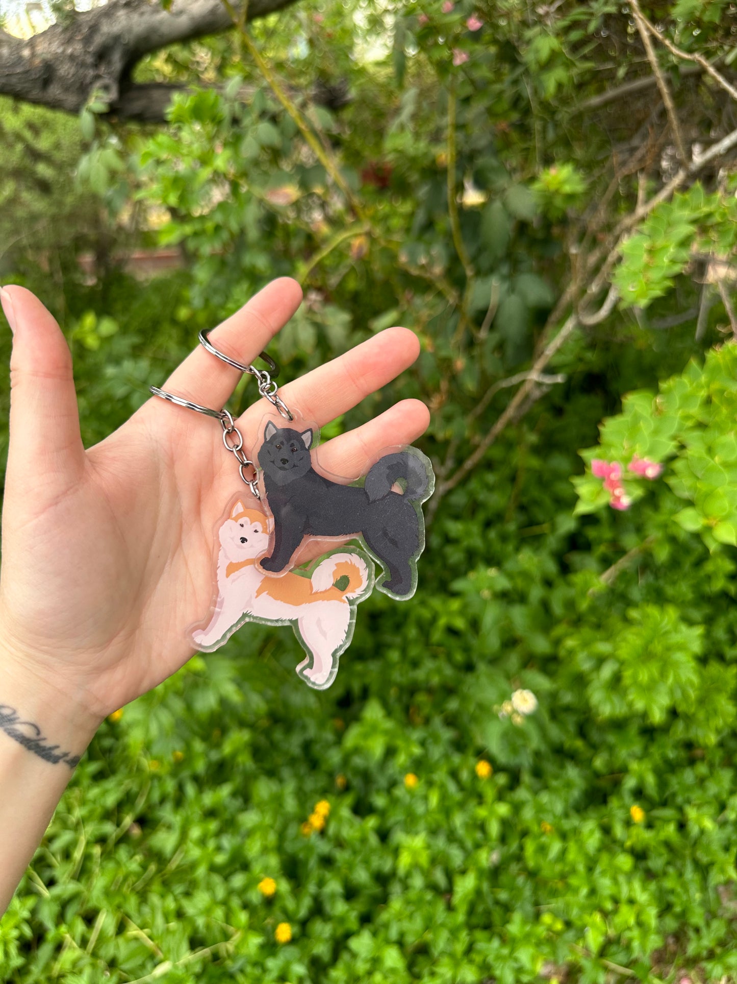 Greenland Dog 2.5in Acrylic Keychain