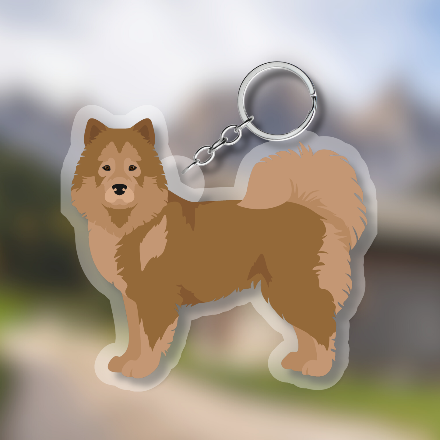 Eurasier Dog 2.5in Acrylic Keychain