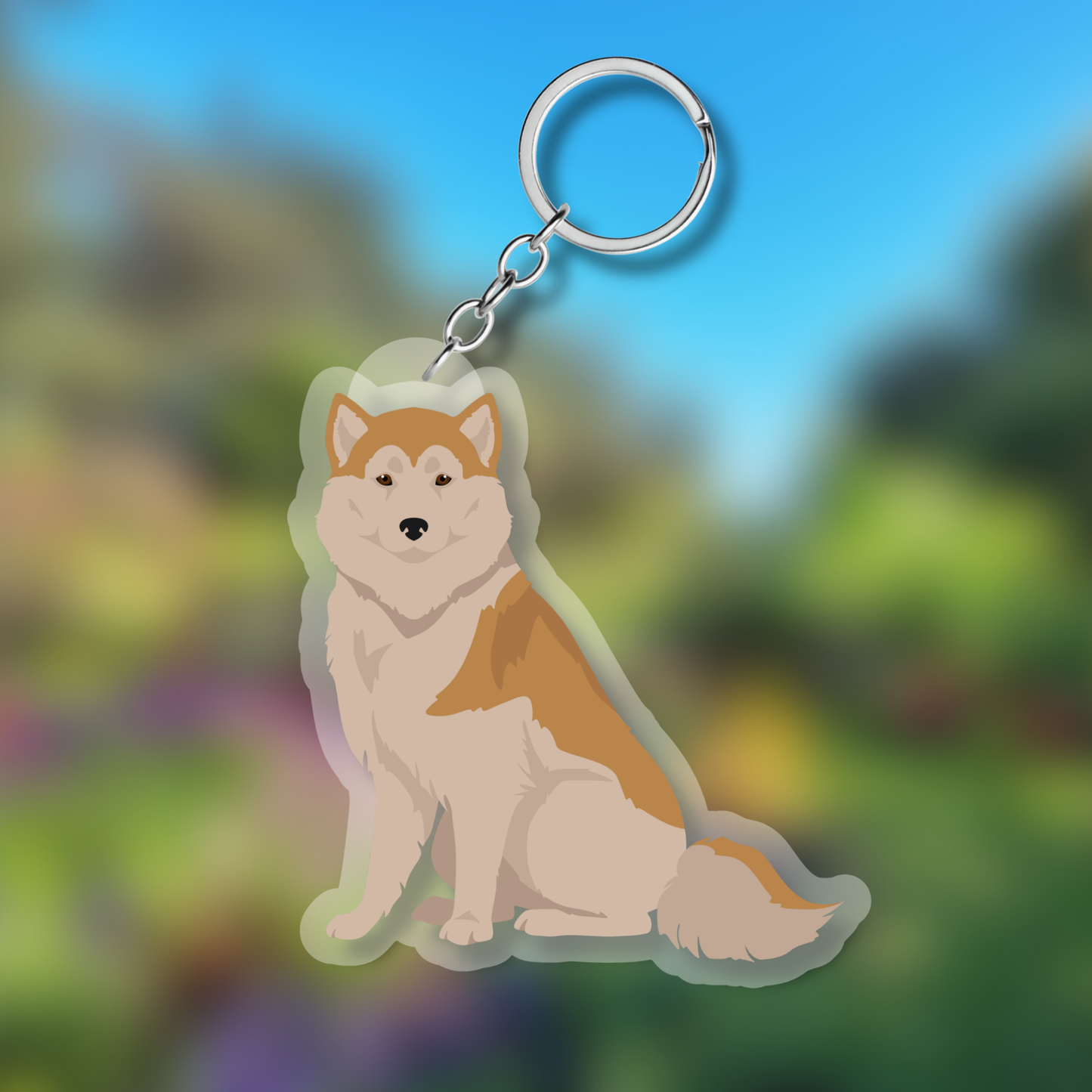 Greenland Dog Dog 2.5in Acrylic Keychain