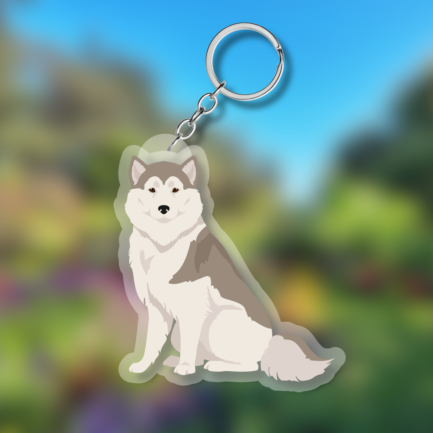 Greenland Dog Dog 2.5in Acrylic Keychain