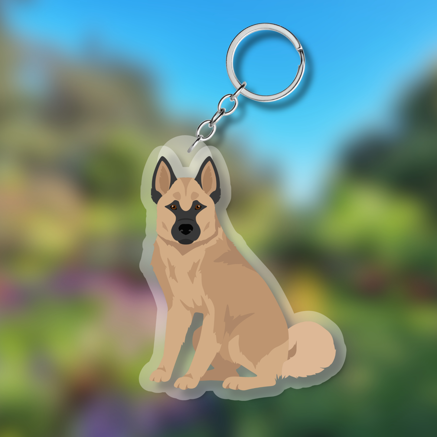 Halleforshund Dog 2.5in Acrylic Keychain