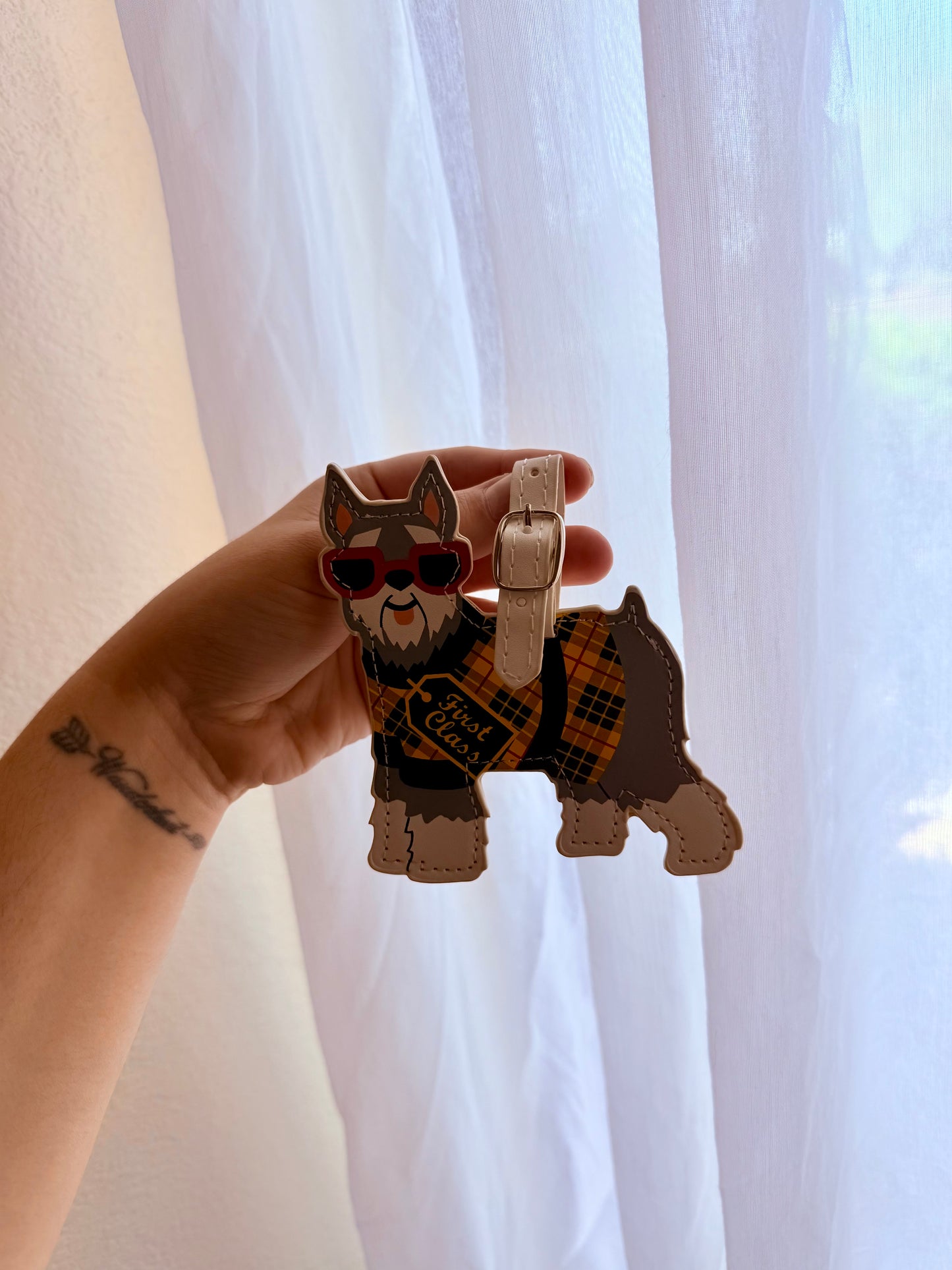 Schnauzer Dog Luggage Tag