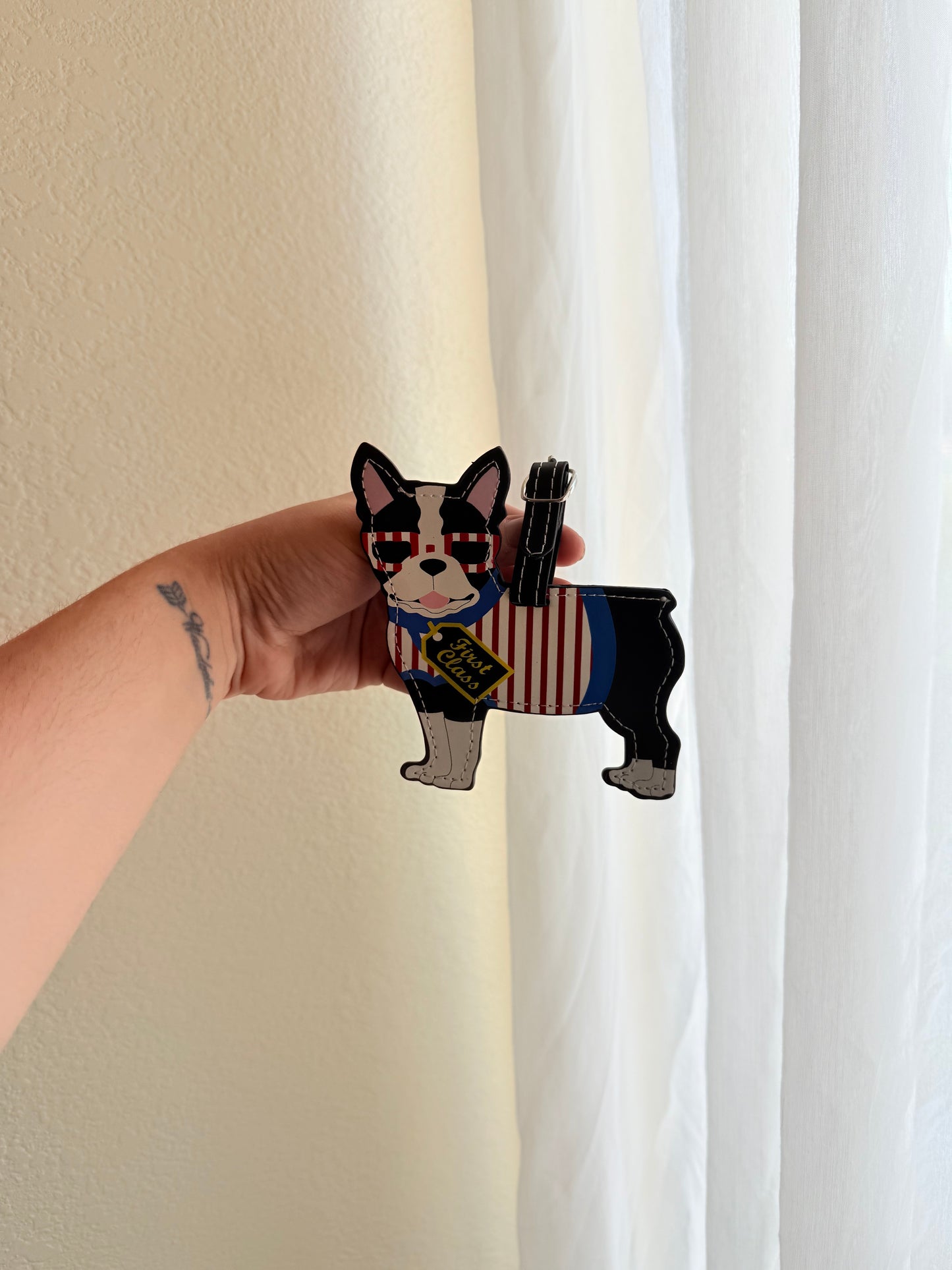 Boston Terrier Dog Luggage Tag