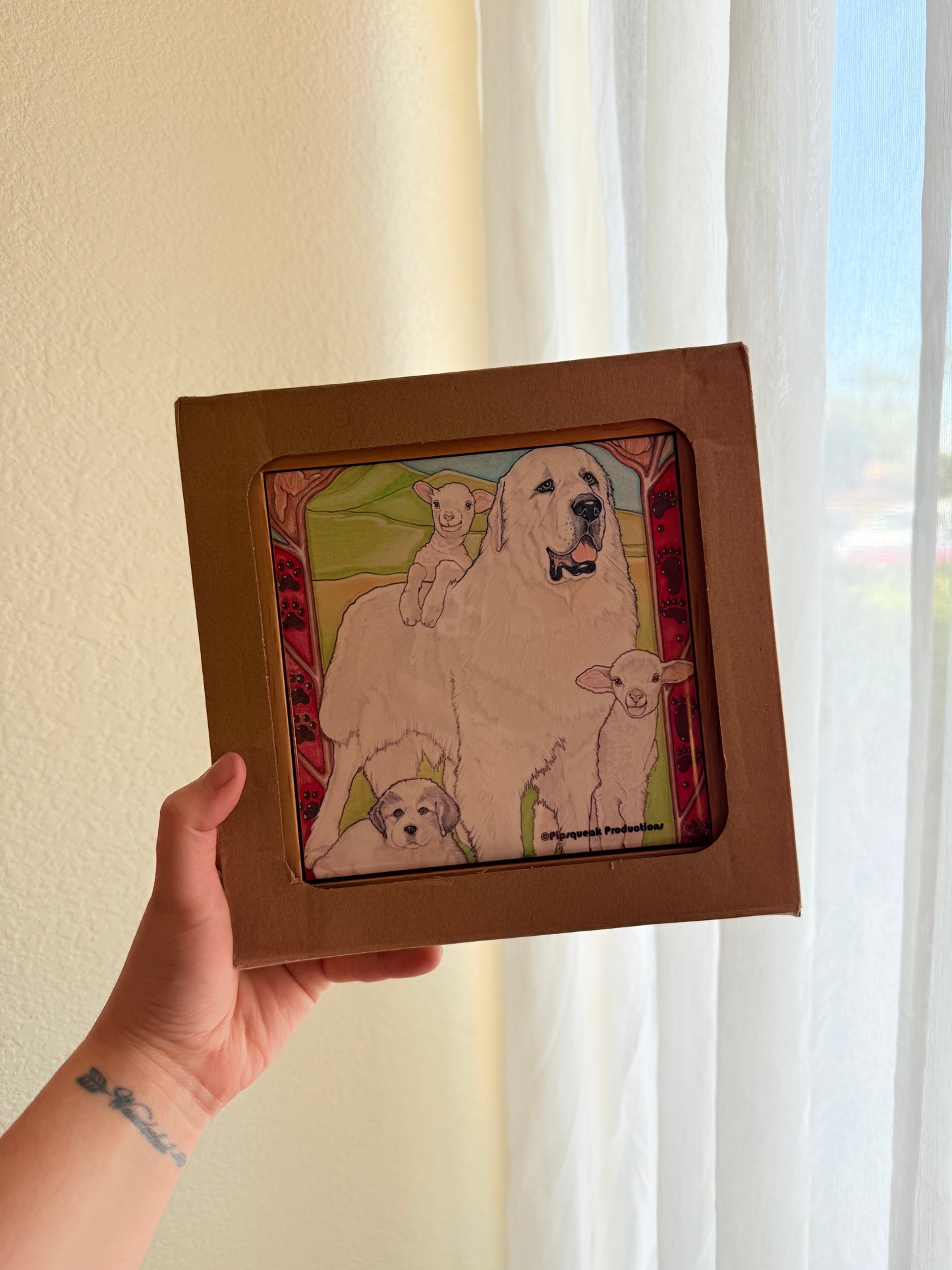 Great Pyrenees Dog Trivet