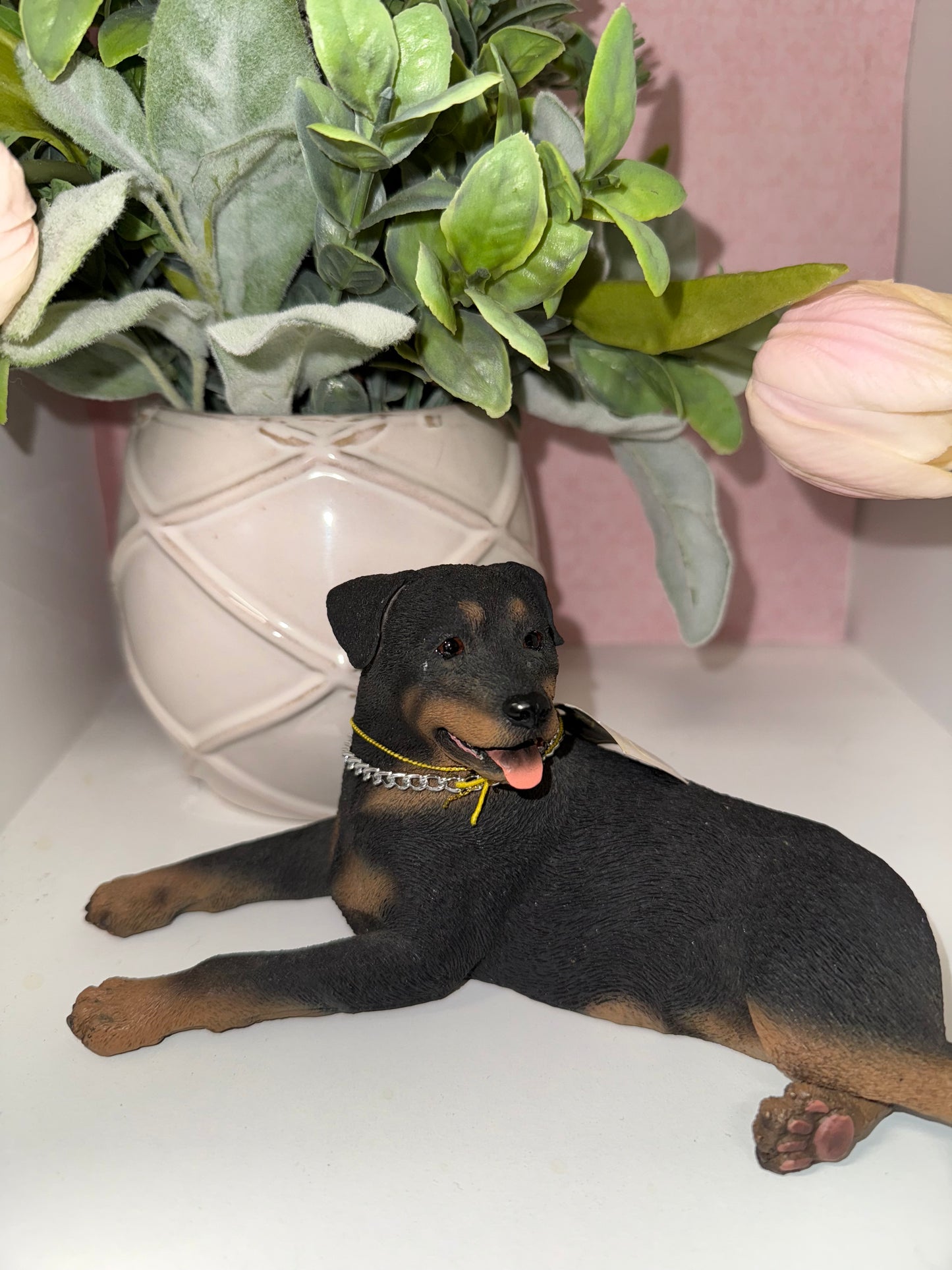 Rottweiler Dog Figurine