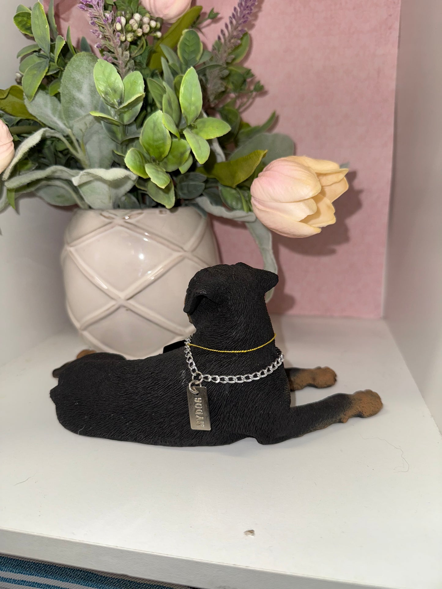 Rottweiler Dog Figurine