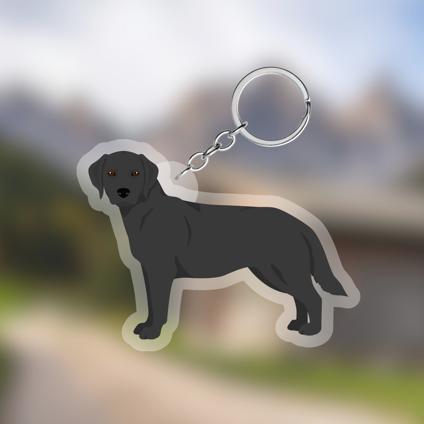 Labrador Retriever Dog 2.5in Acrylic Keychain