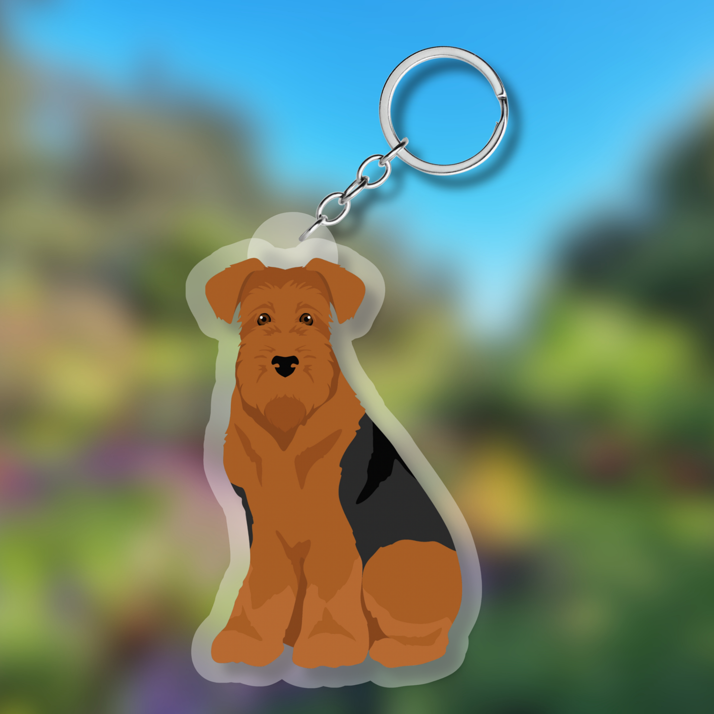 Lakeland Terrier Dog 2.5in Acrylic Keychain