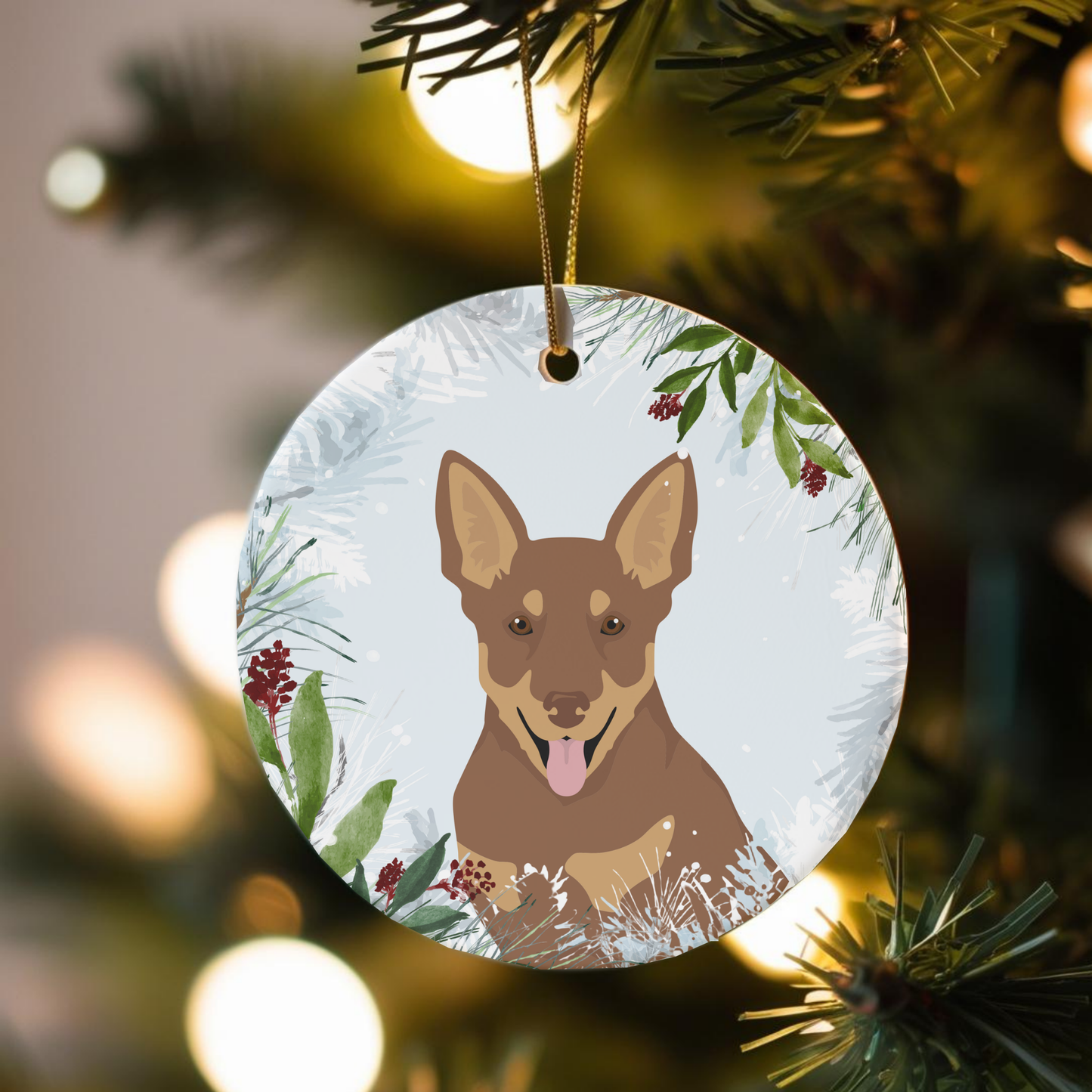 Lancashire Heeler Dog Ceramic Christmas Ornaments