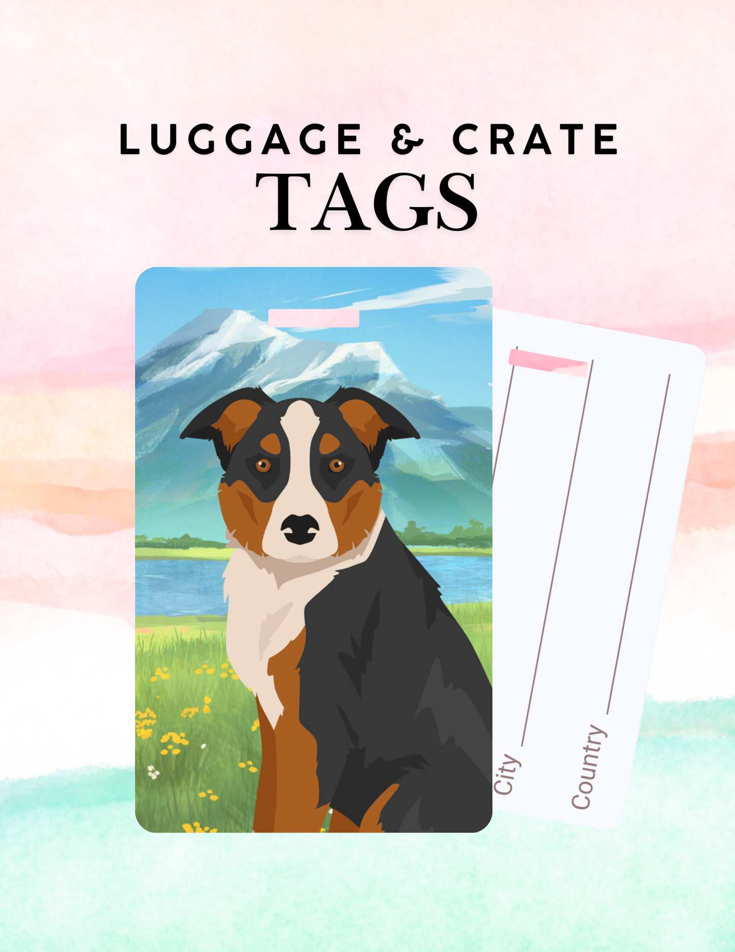 McNab Dog Metal Luggage/ Crate Tag