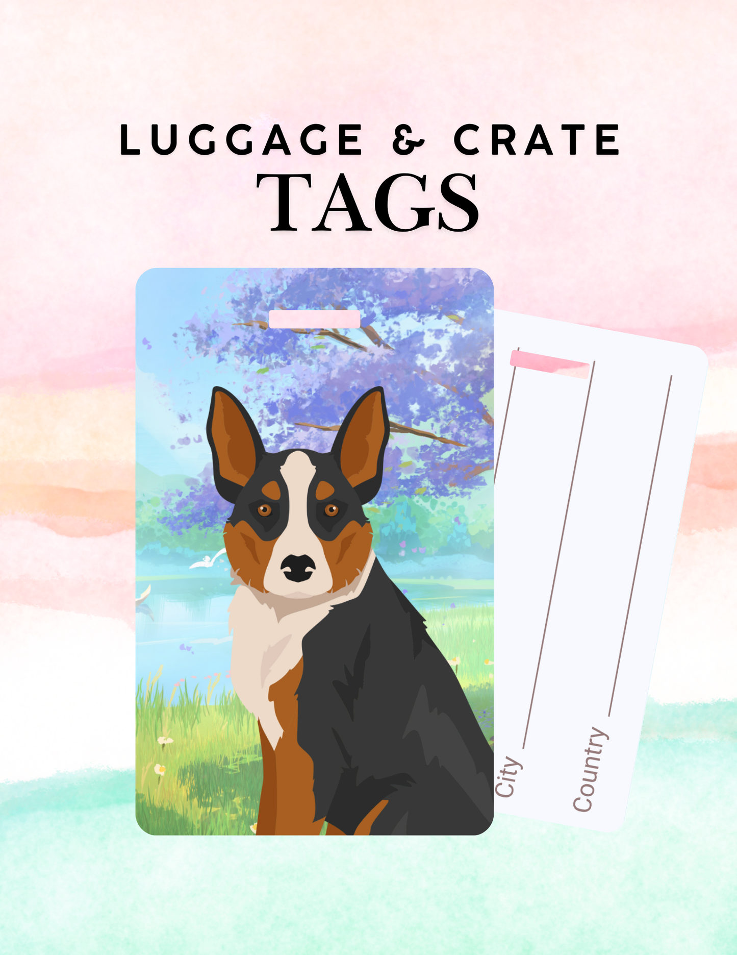 McNab Dog Metal Luggage/ Crate Tag