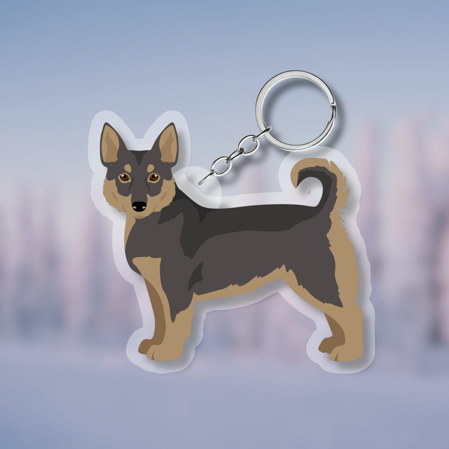 Swedish Vallhund Dog 2.5in Acrylic Keychain